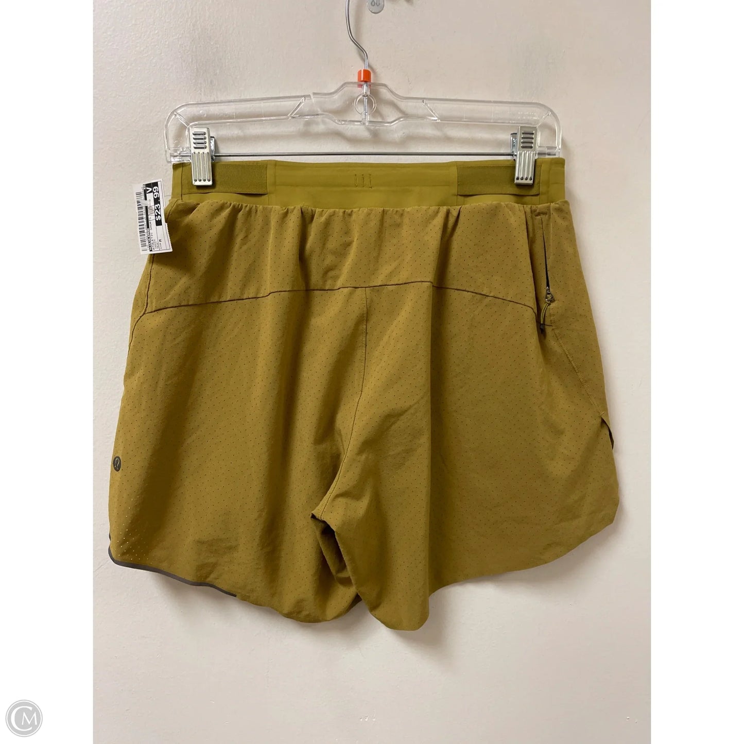 Athletic Shorts By Lululemon In Green, Size: M