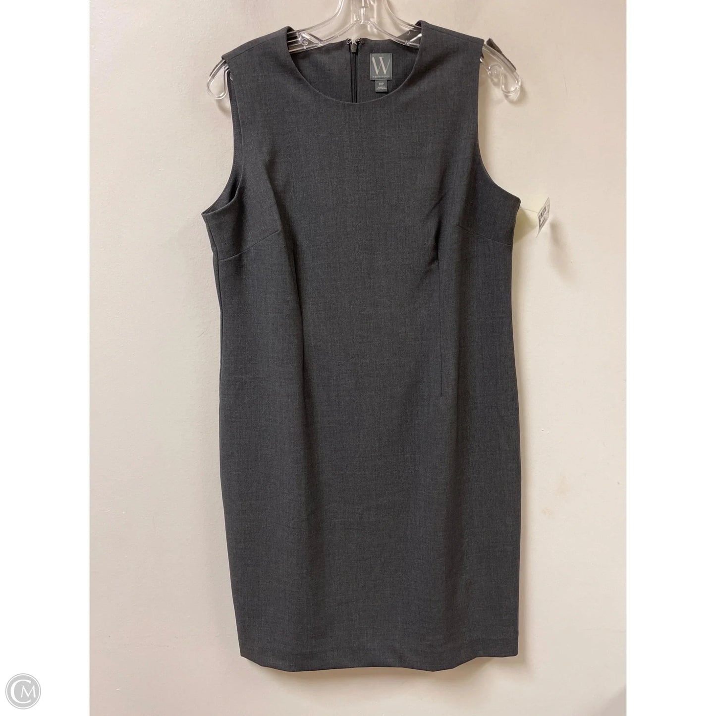Dress Casual Midi By Worthington In Grey, Size: Mp