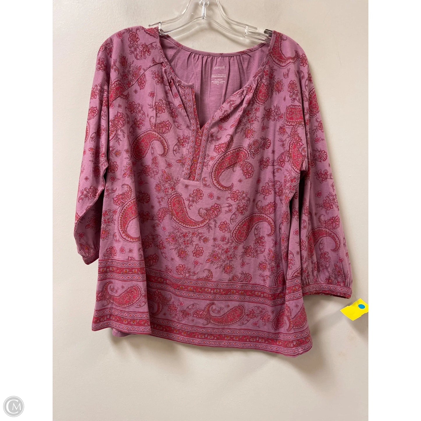 Top Long Sleeve By Pure Jill In Pink, Size: M