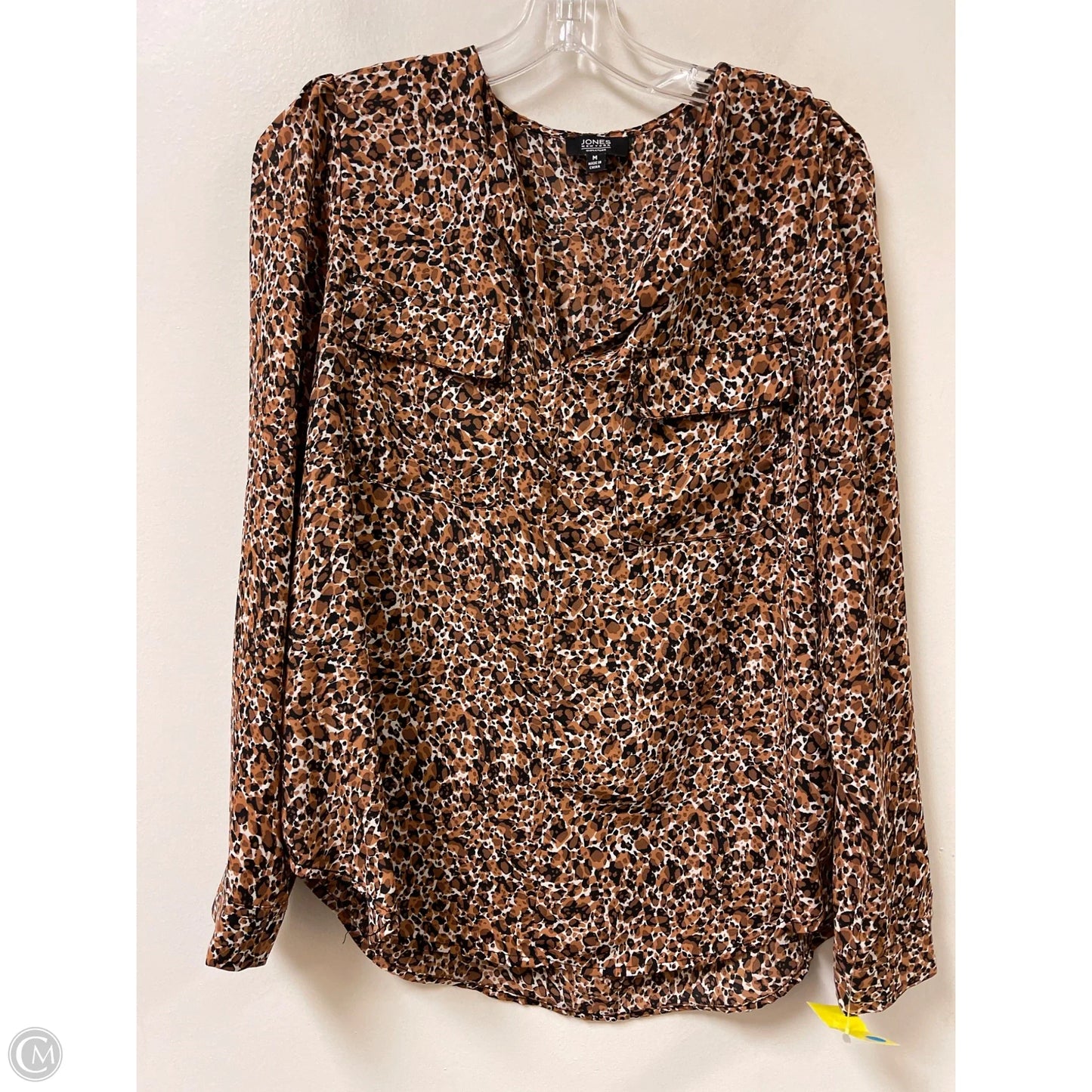 Top Long Sleeve By Jones New York In Orange, Size: M