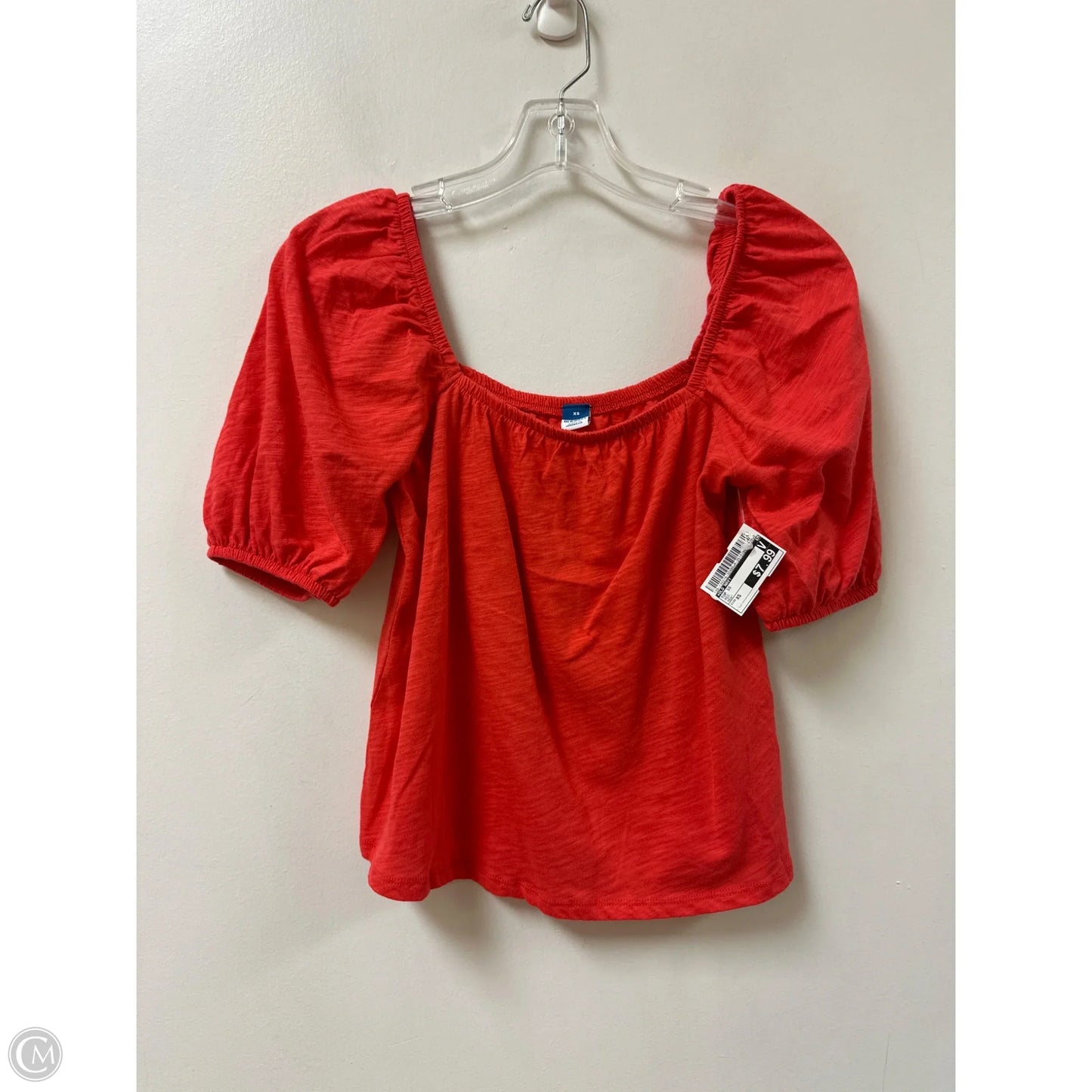 Top Short Sleeve By Old Navy In Red, Size: Xs