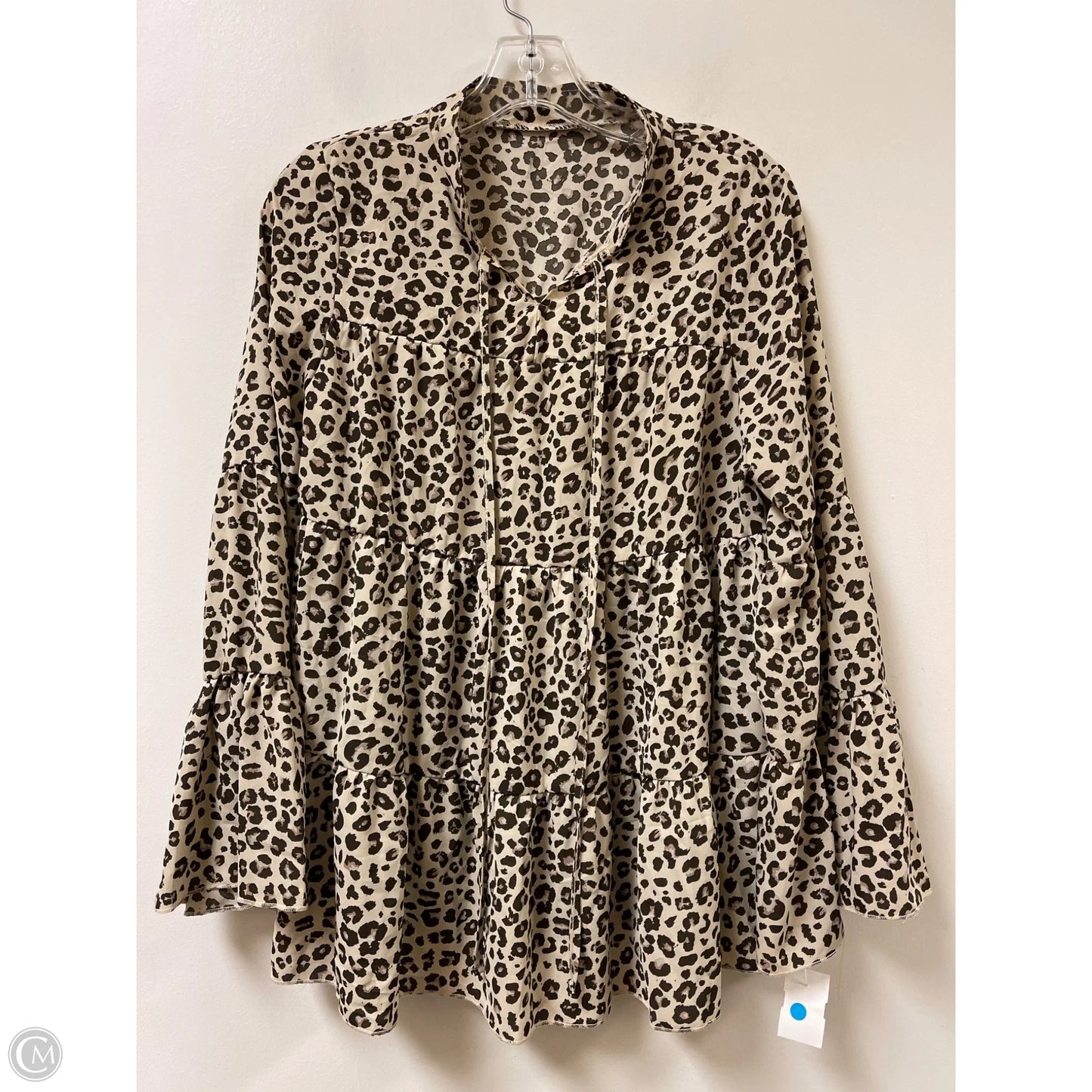 Top Long Sleeve By Clothes Mentor In Animal Print, Size: S