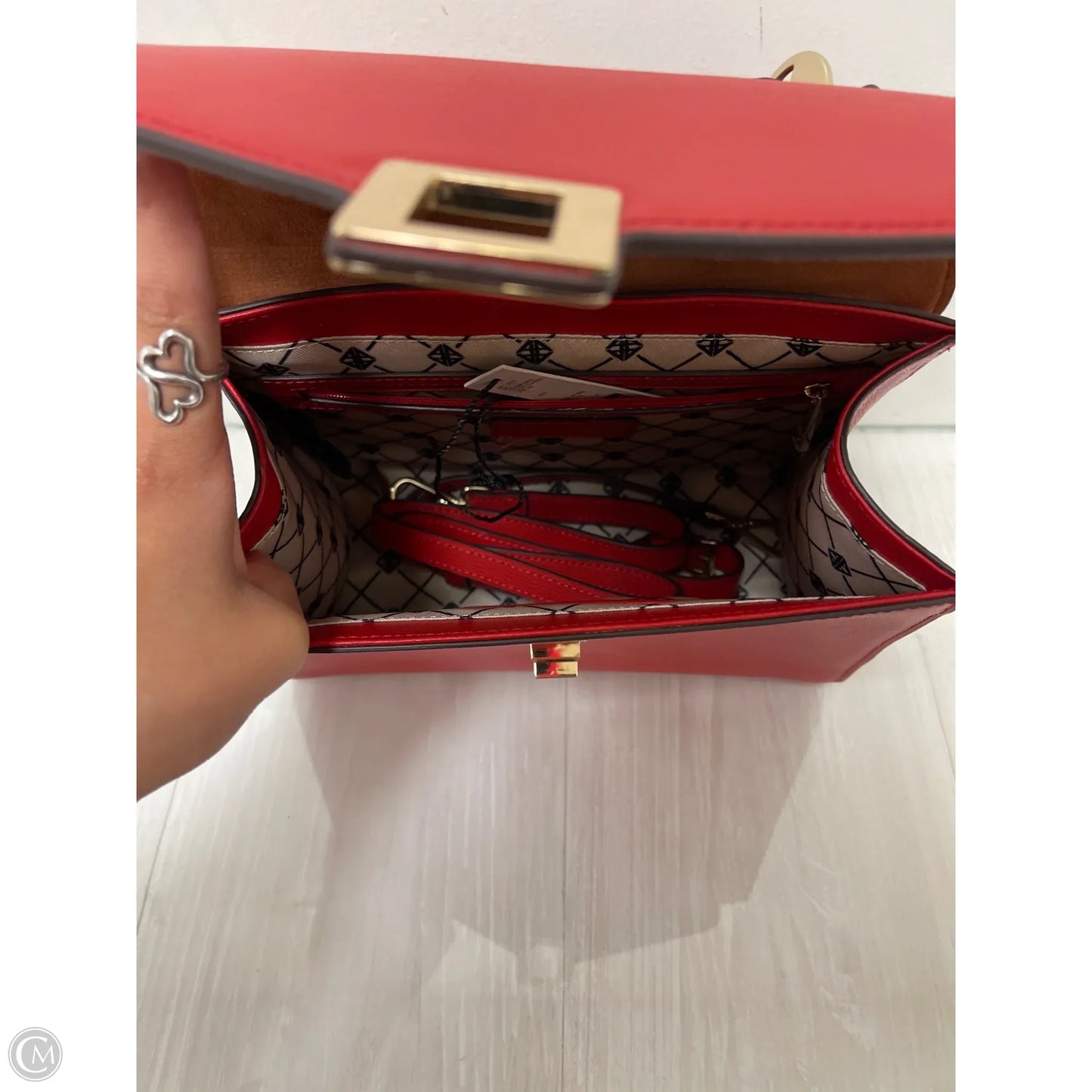 Handbag Leather By Antonio Melani, Size: Medium