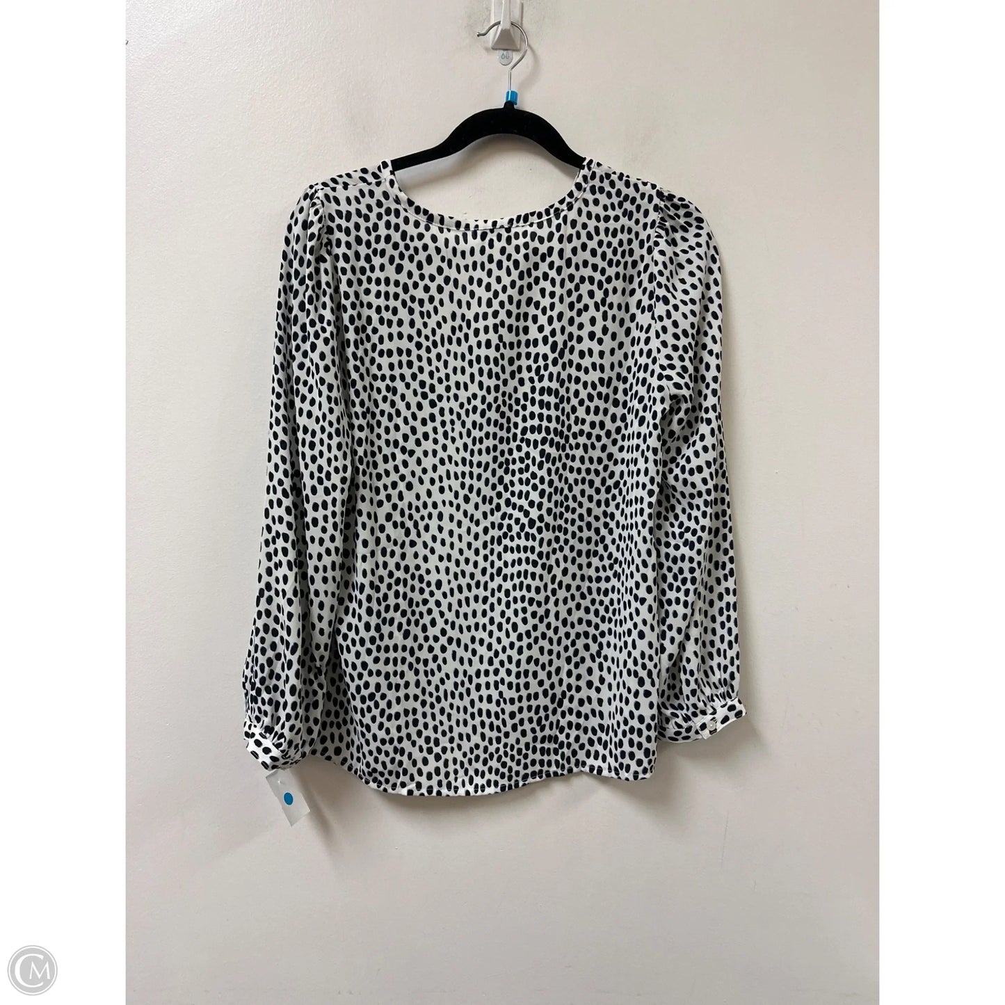 Top Long Sleeve By J. Crew In Blue & White, Size: S