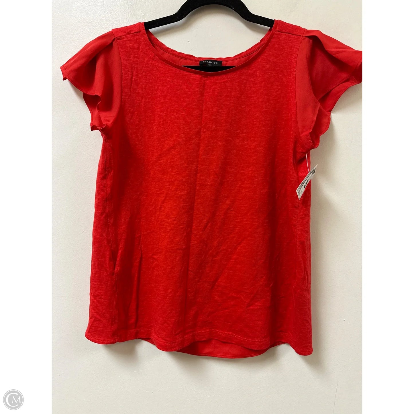 Top Short Sleeve By Talbots In Red, Size: Xs