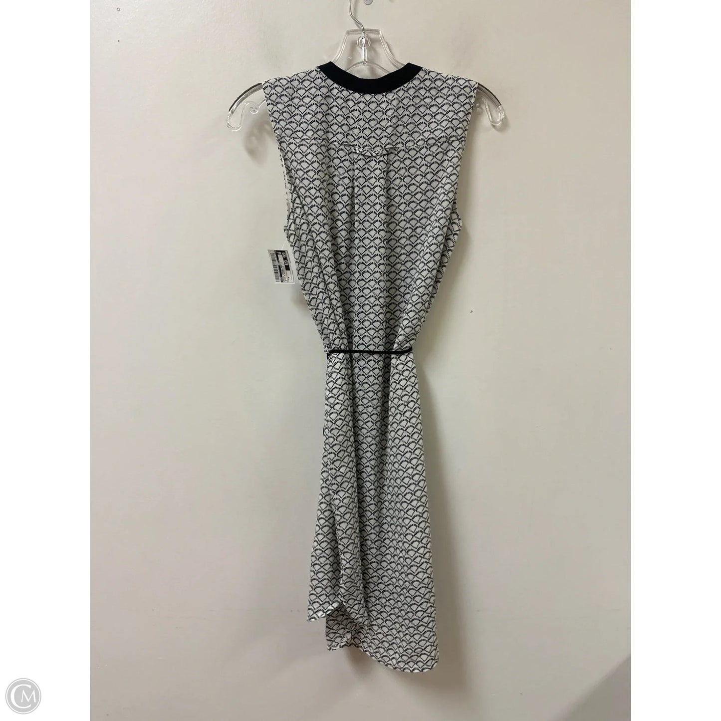 Dress Casual Midi By H&m In Black & White, Size: M
