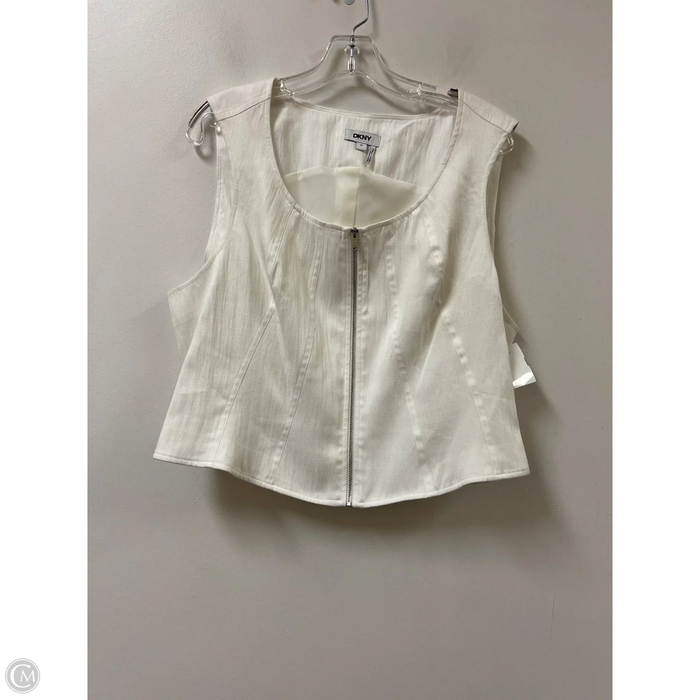 Vest Other By Dkny In White, Size: Xl