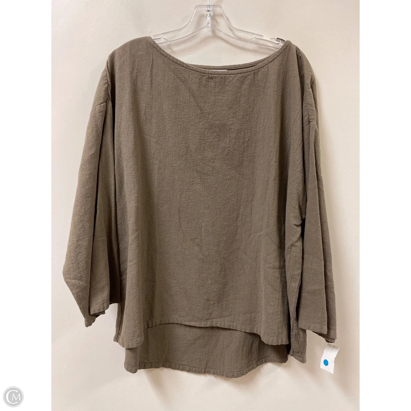 Top Long Sleeve By Soft Surroundings In Brown, Size: 1x