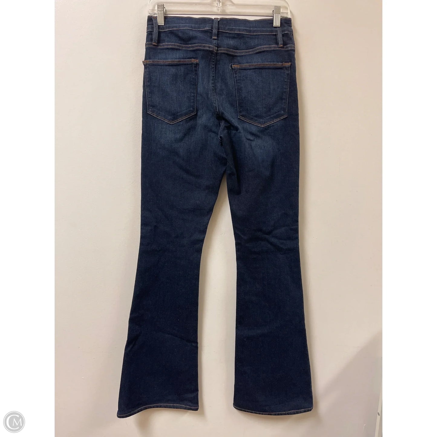 Jeans Flared By Frame In Blue Denim, Size: 10