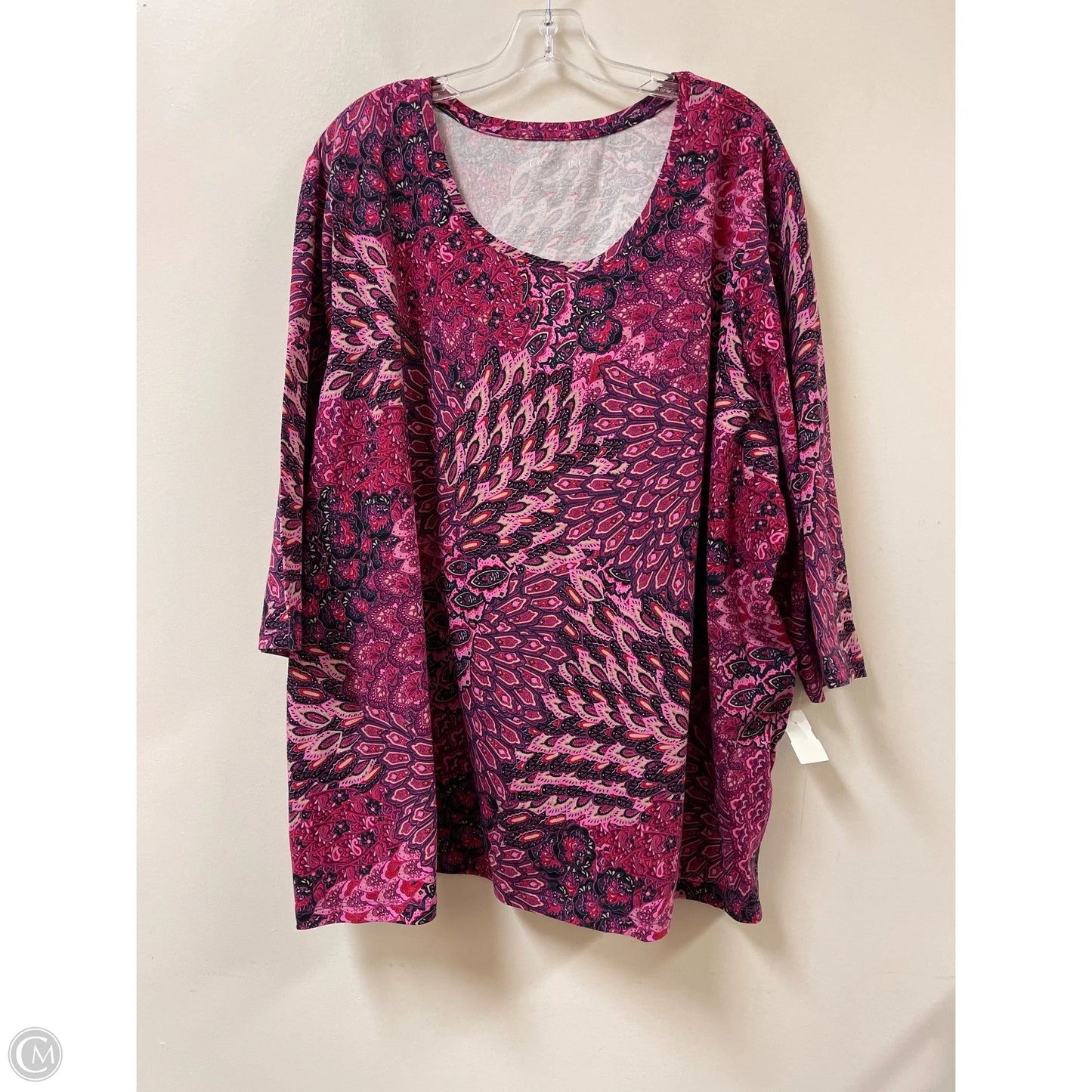 Top Long Sleeve By Catherines In Purple, Size: 3x