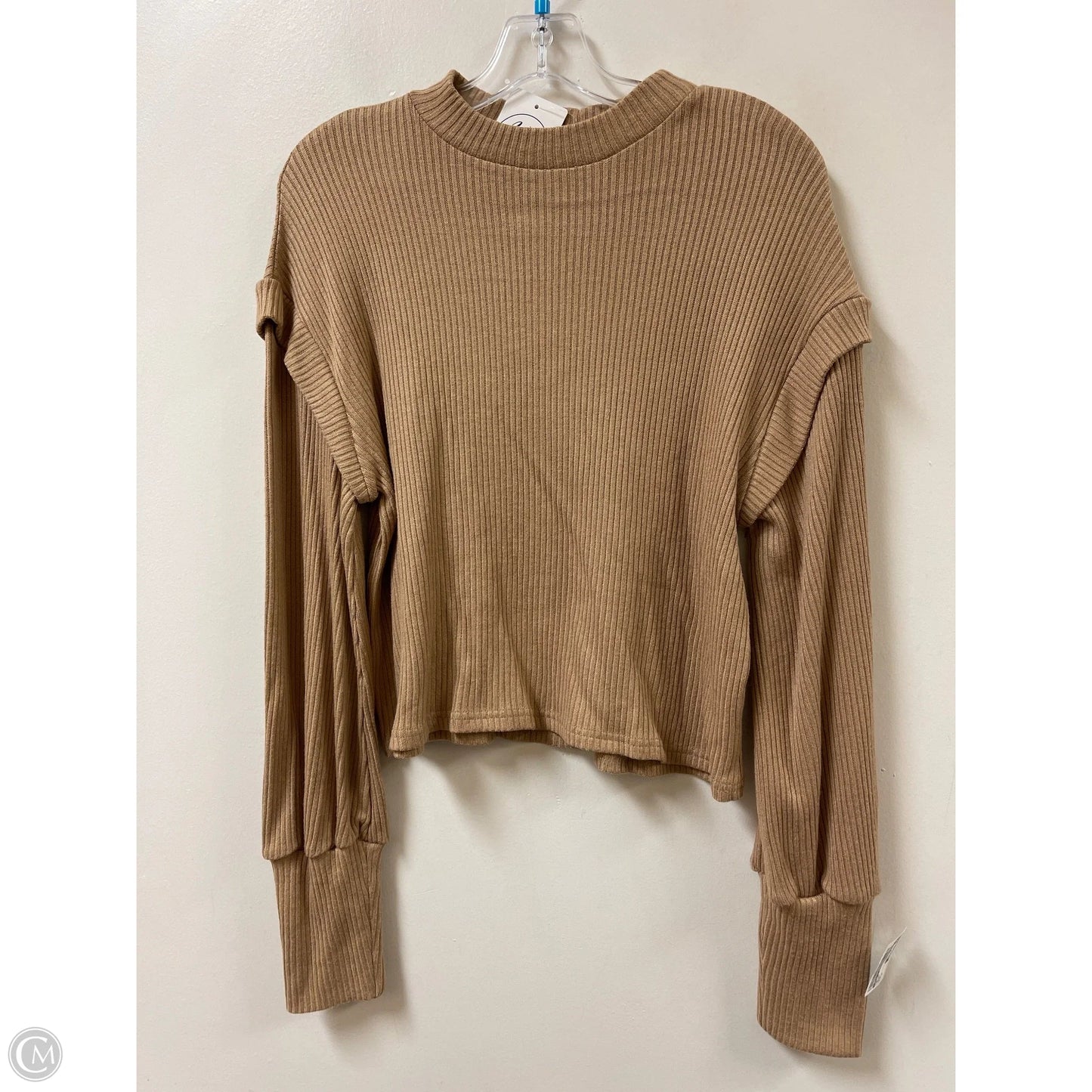 Top Long Sleeve By Sadie & Sage In Brown, Size: M
