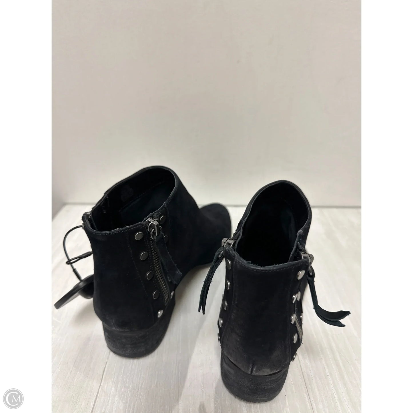 Boots Ankle Heels By Vince Camuto In Black, Size: 8