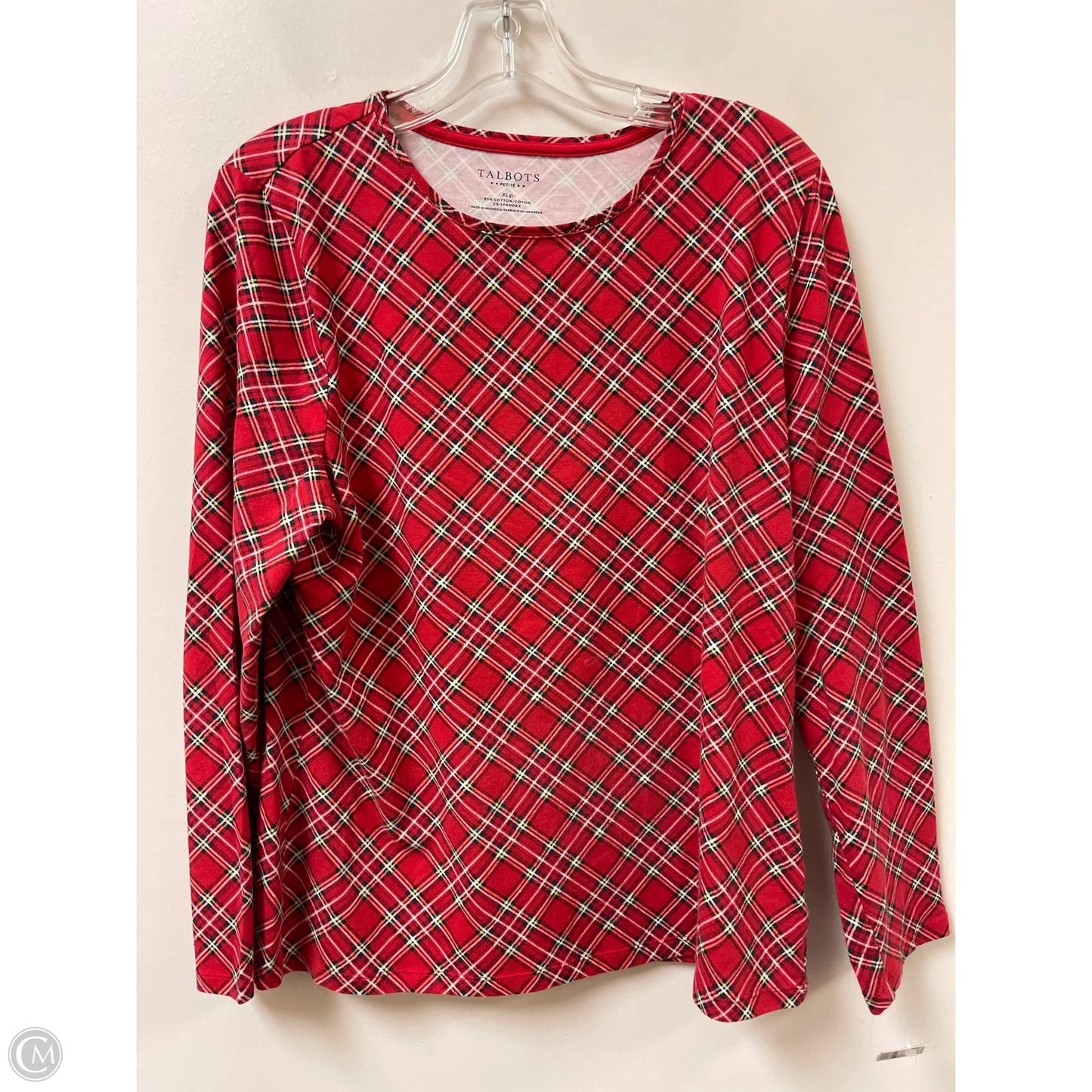Top Long Sleeve By Talbots In Red, Size: Xlp
