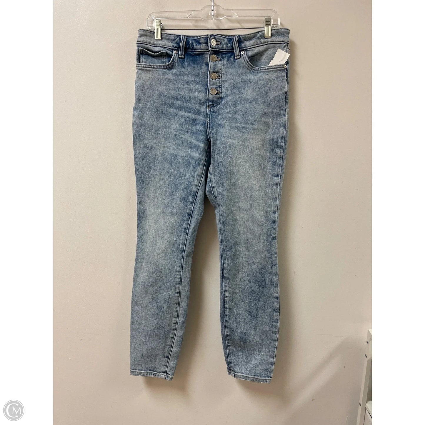 Jeans Skinny By Lc Lauren Conrad In Blue Denim, Size: 12