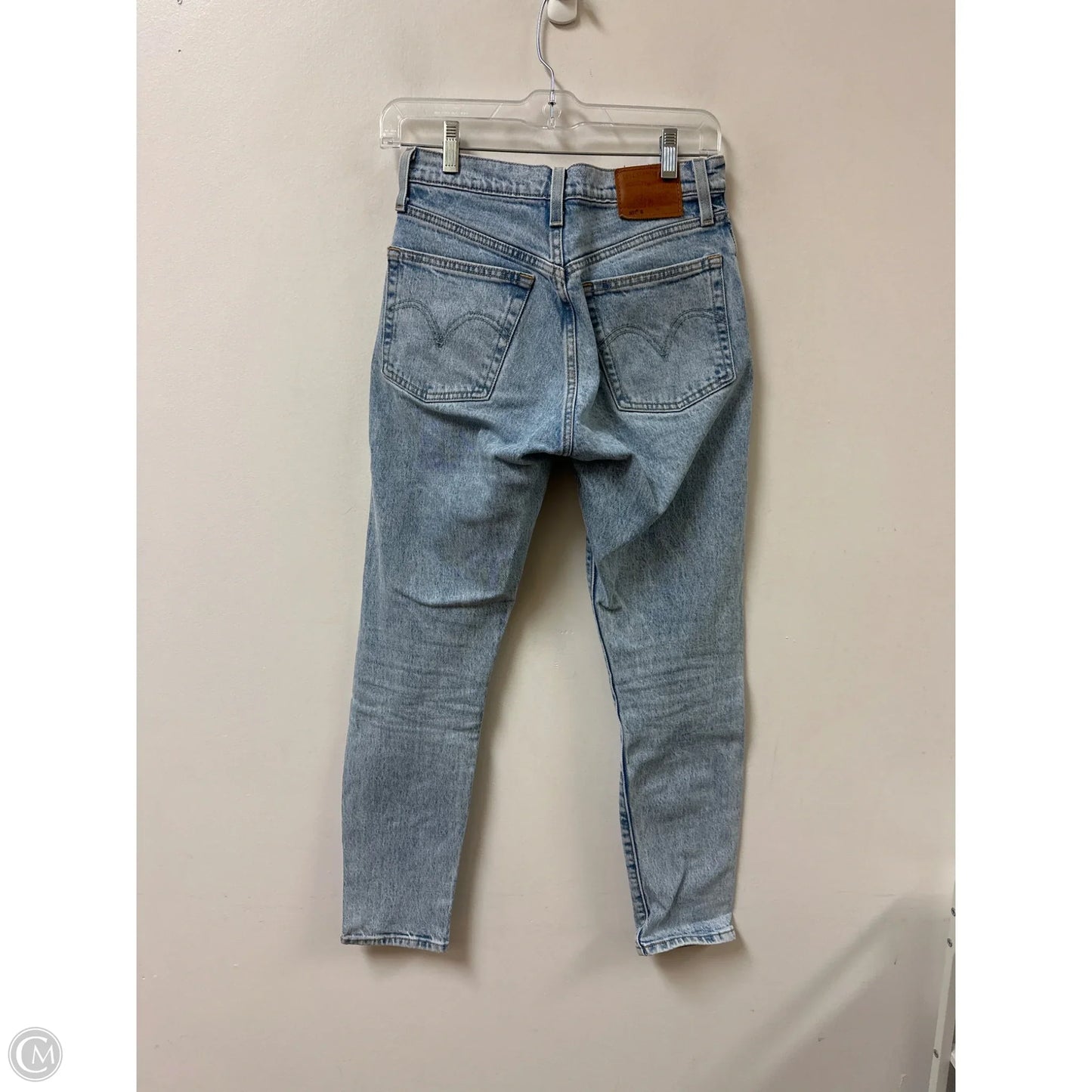 Jeans Straight By Levis In Blue Denim, Size: 4