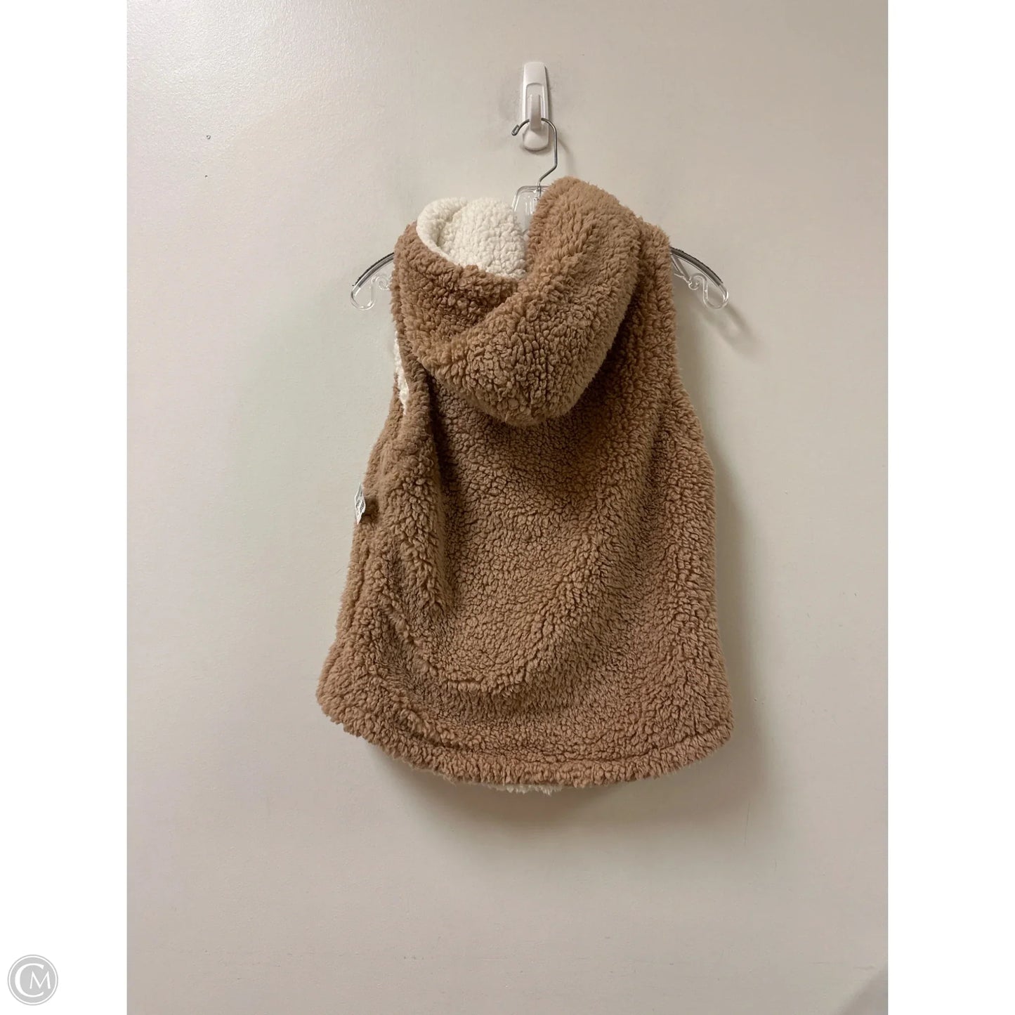 Vest Faux Fur & Sherpa By Love Tree In Brown, Size: M