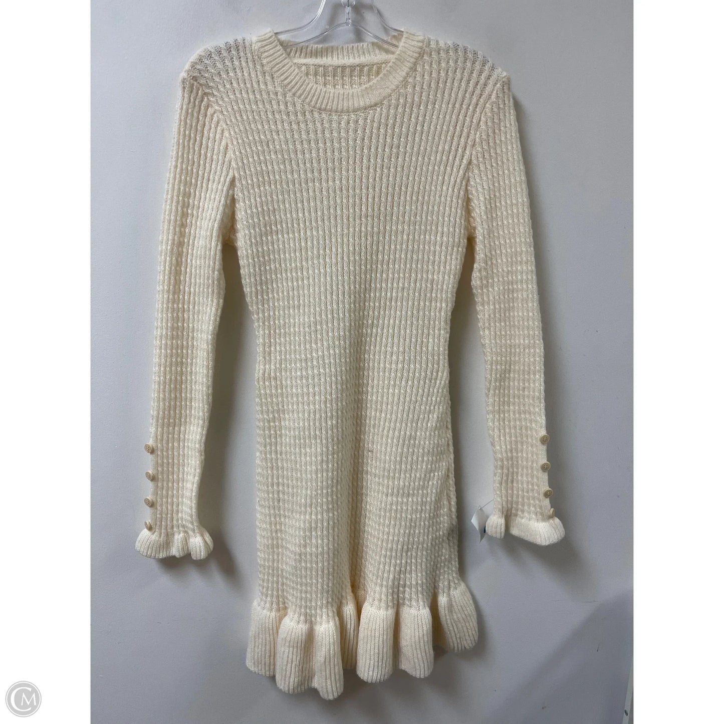 Dress Casual Midi By Shein In Cream, Size: M