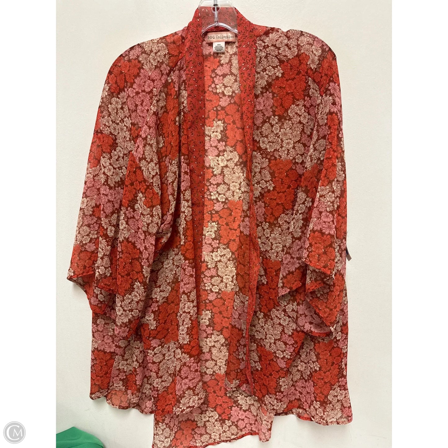 Kimono By Clothes Mentor In Orange, Size: Xs
