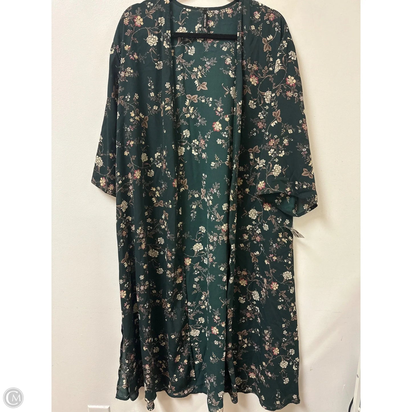 Kimono By Clothes Mentor In Green, Size: Osfm