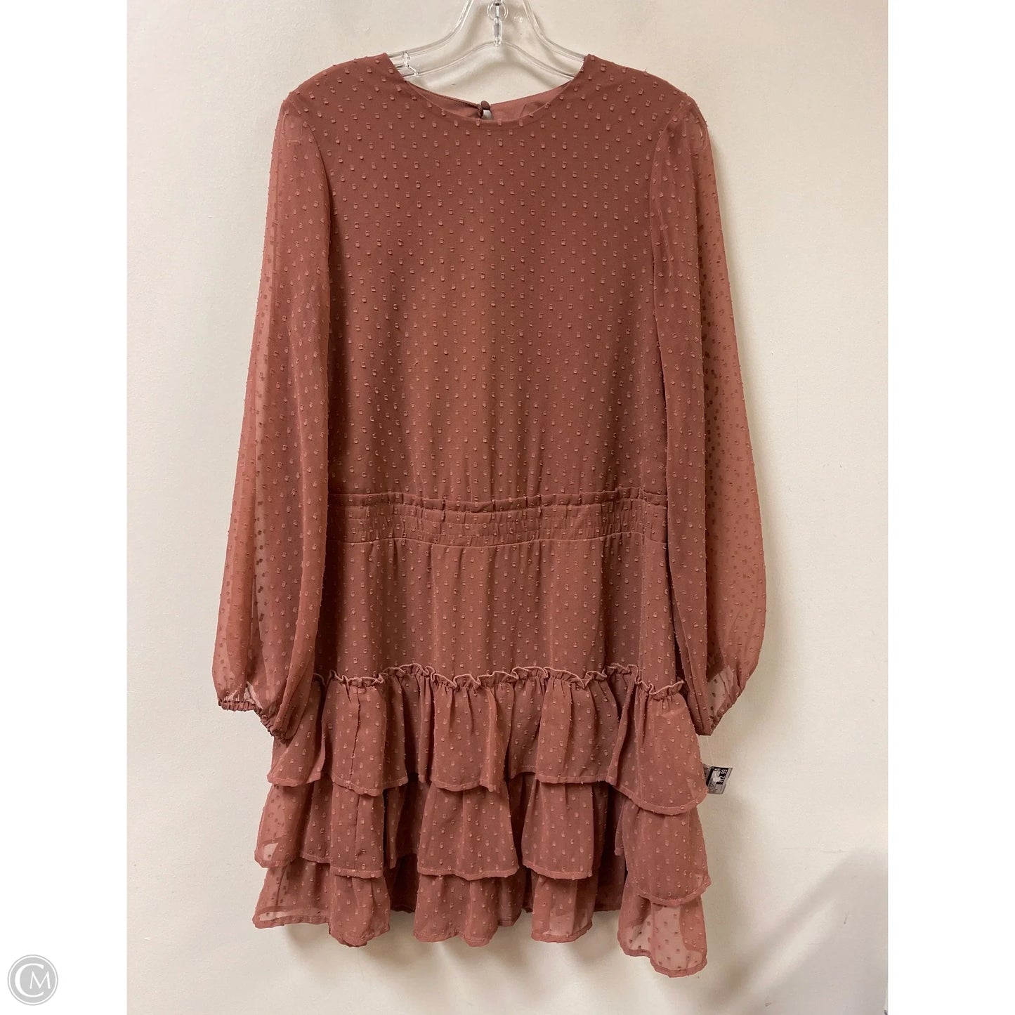 Dress Casual Midi By Express In Pink, Size: M