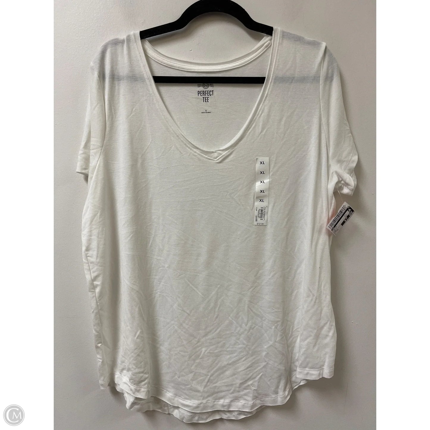 Top Short Sleeve By So In White, Size: Xl