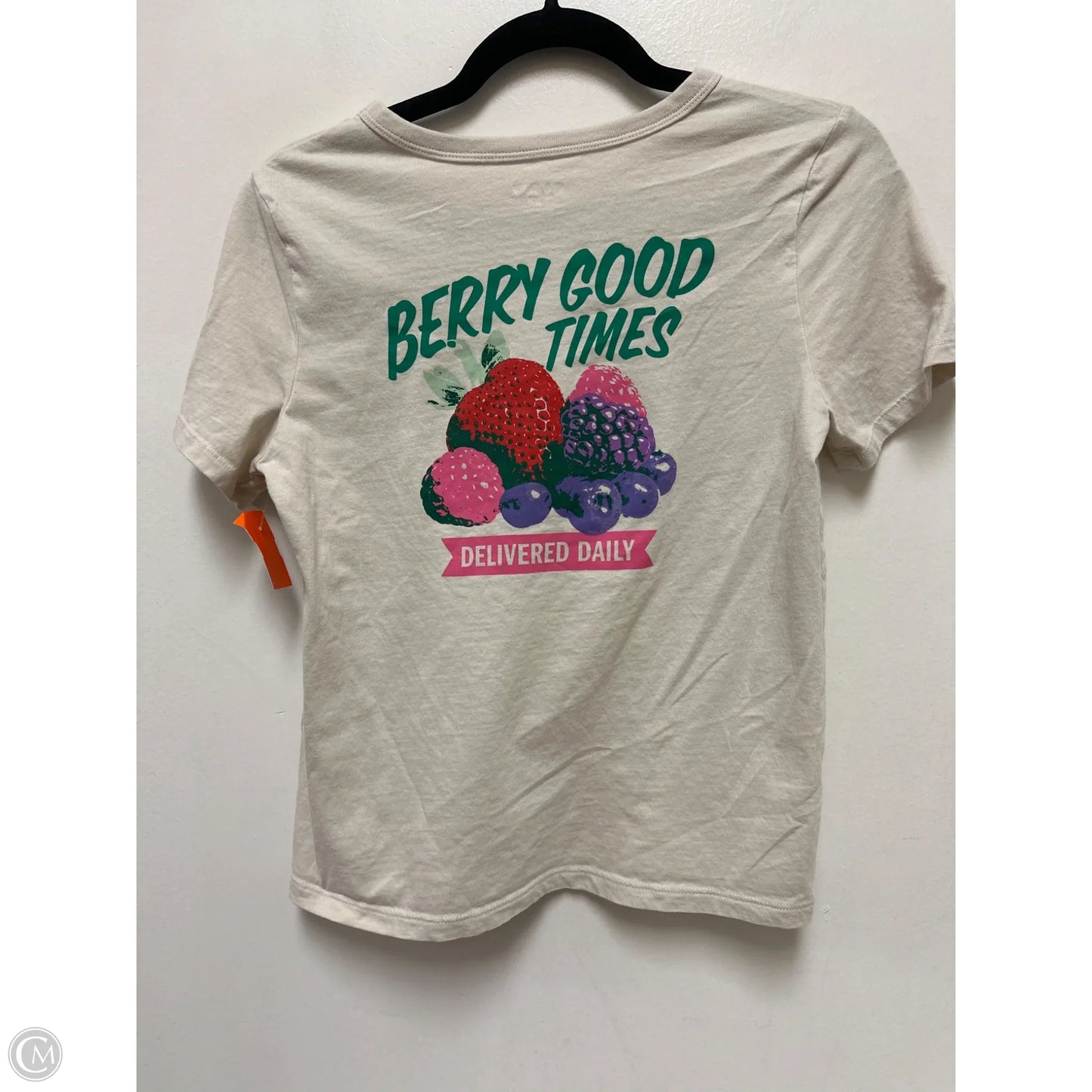 Top Short Sleeve By Old Navy In Tan, Size: Xs