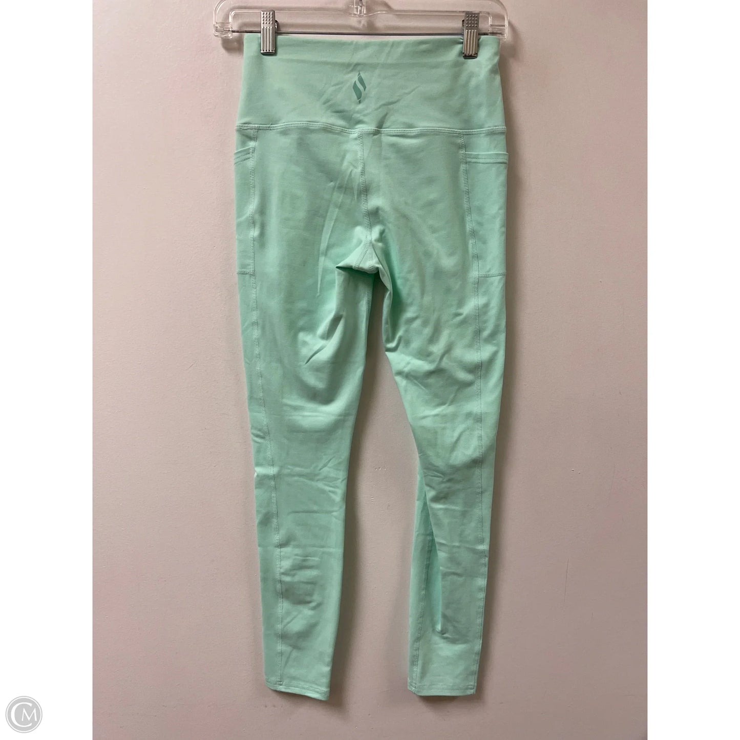 Athletic Leggings By Skechers In Green, Size: S