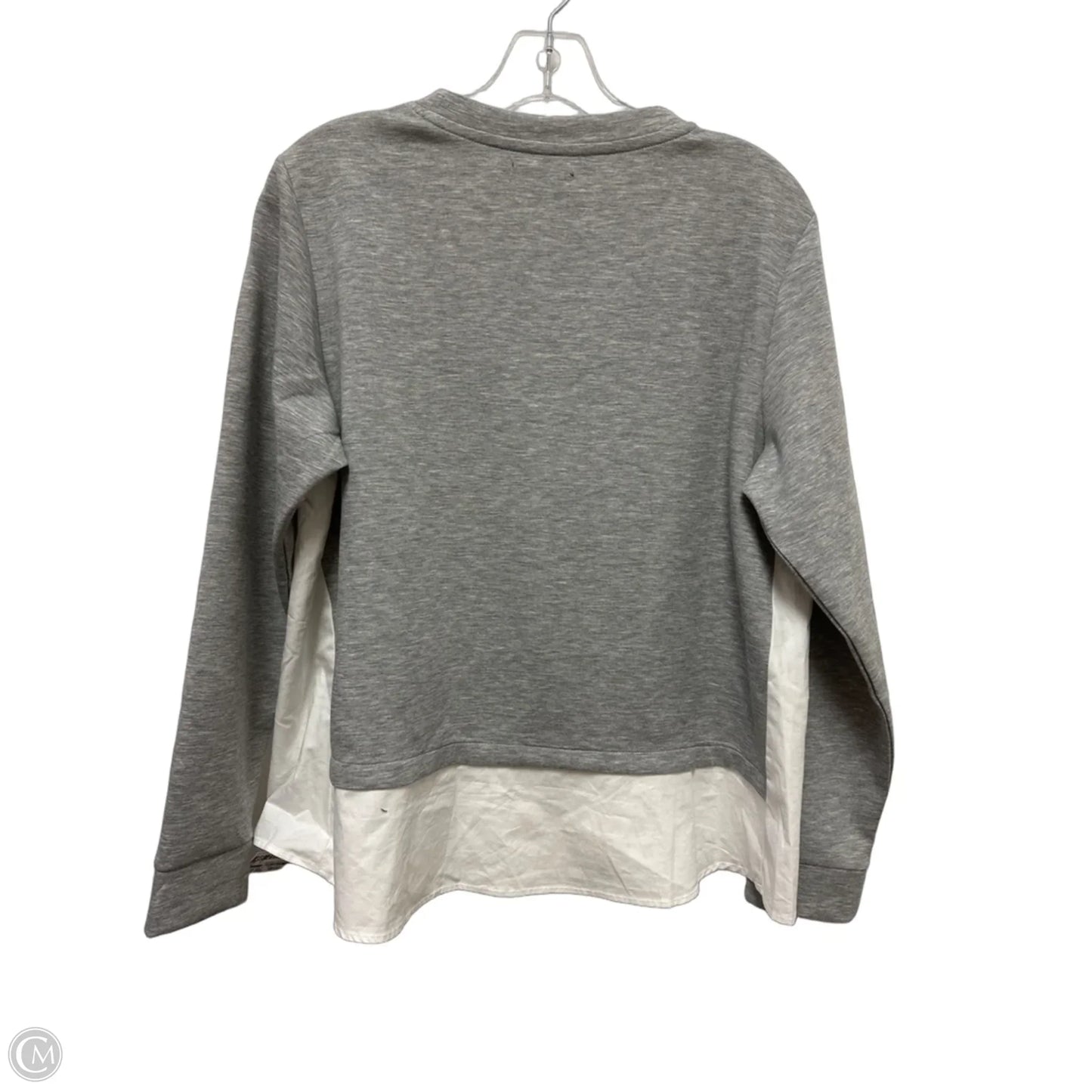 Sweatshirt Crewneck By Clothes Mentor In Grey, Size: L
