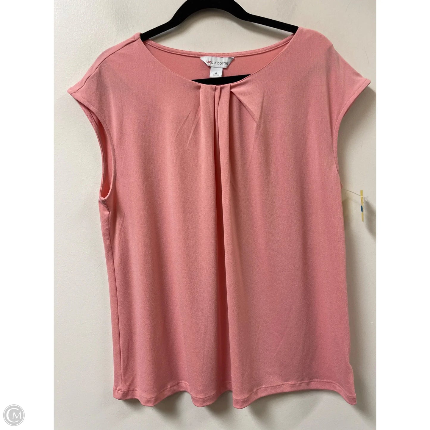 Top Short Sleeve By Liz Claiborne In Pink, Size: Xl