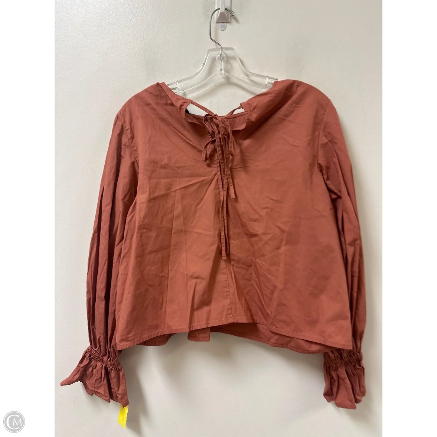 Top Long Sleeve By Divided In Orange, Size: M