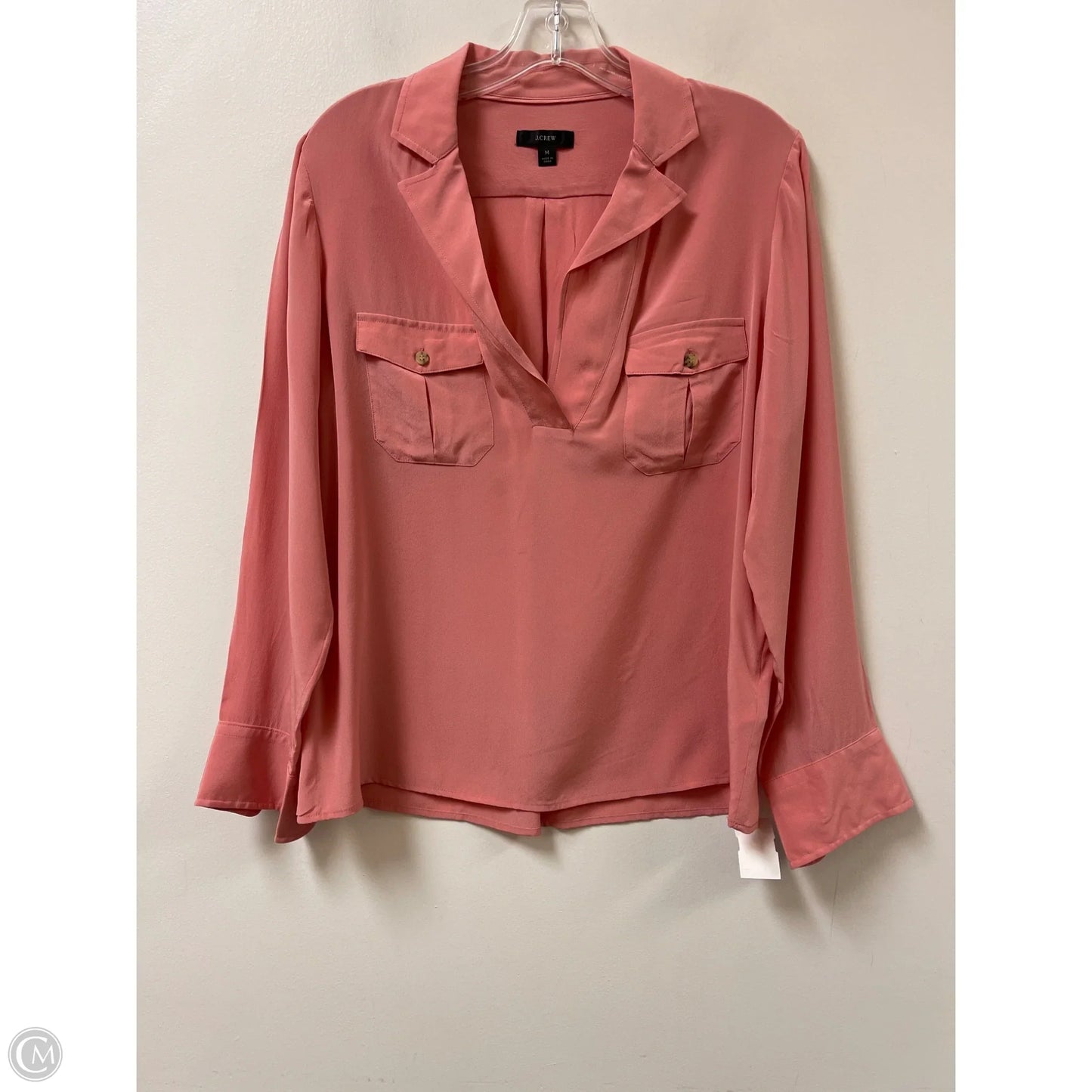 Top Long Sleeve By J. Crew In Pink, Size: M