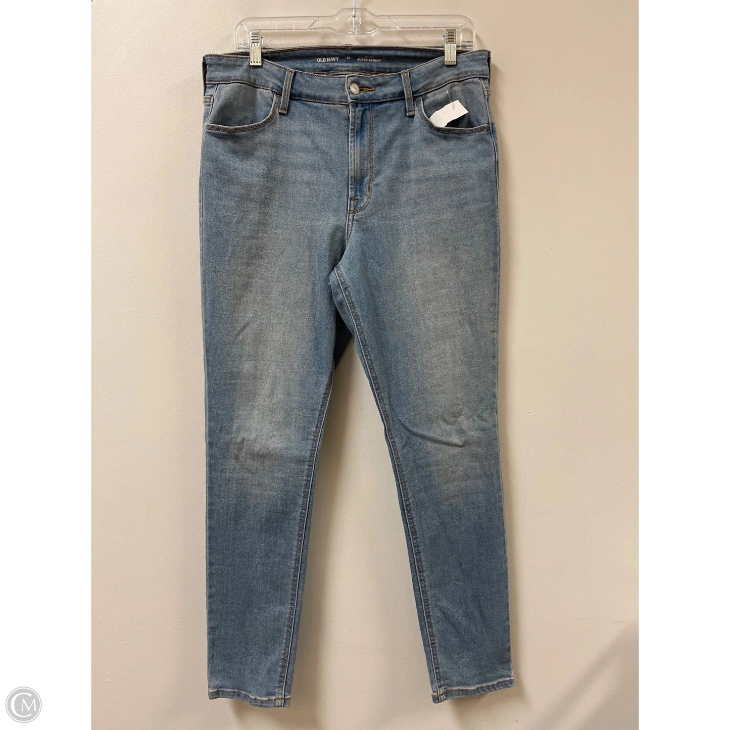 Jeans Skinny By Old Navy In Blue Denim, Size: 12