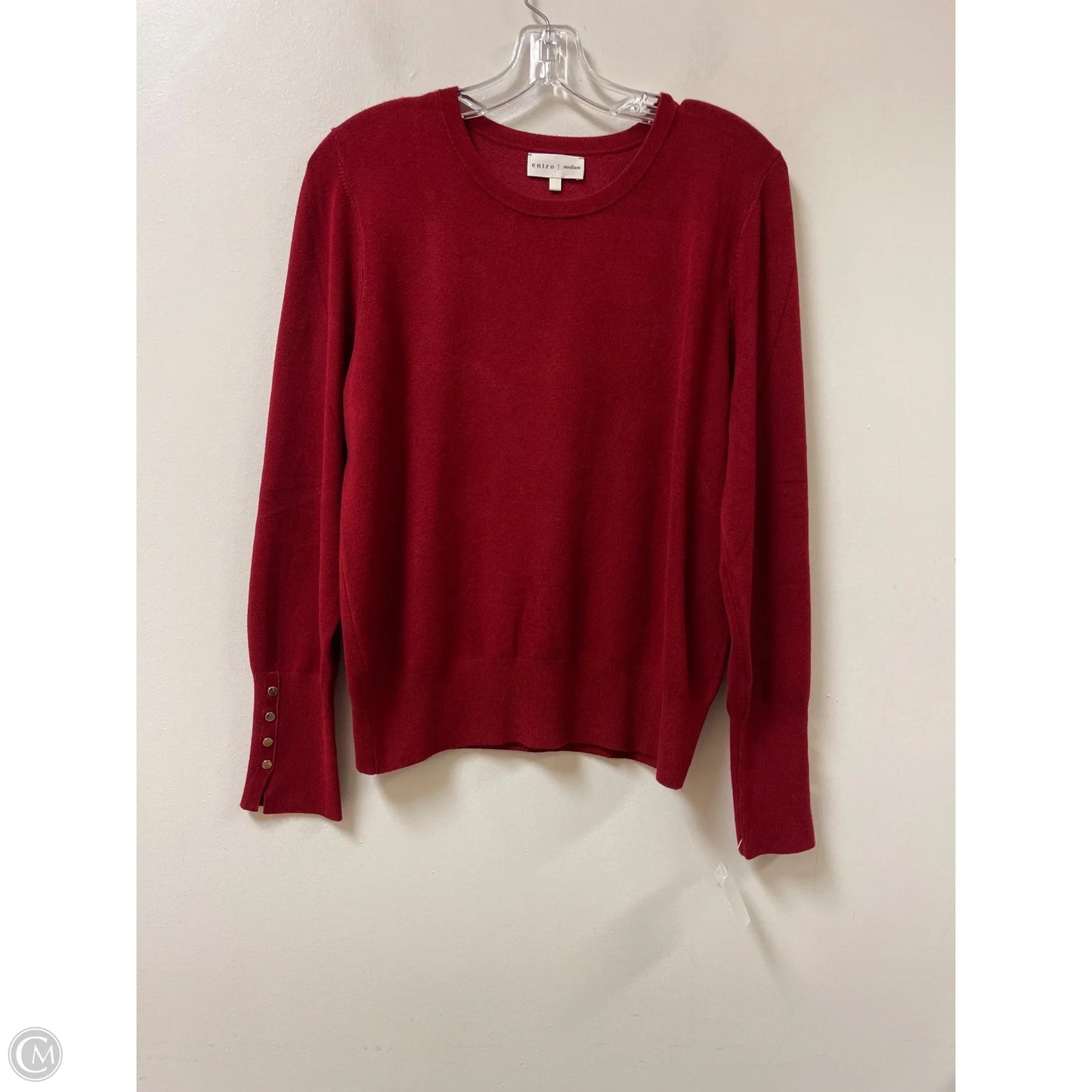 Top Long Sleeve By Entro In Red, Size: M