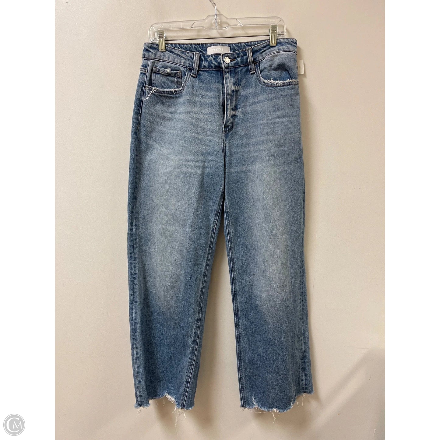 Jeans Wide Leg By Vervet In Blue Denim, Size: 10