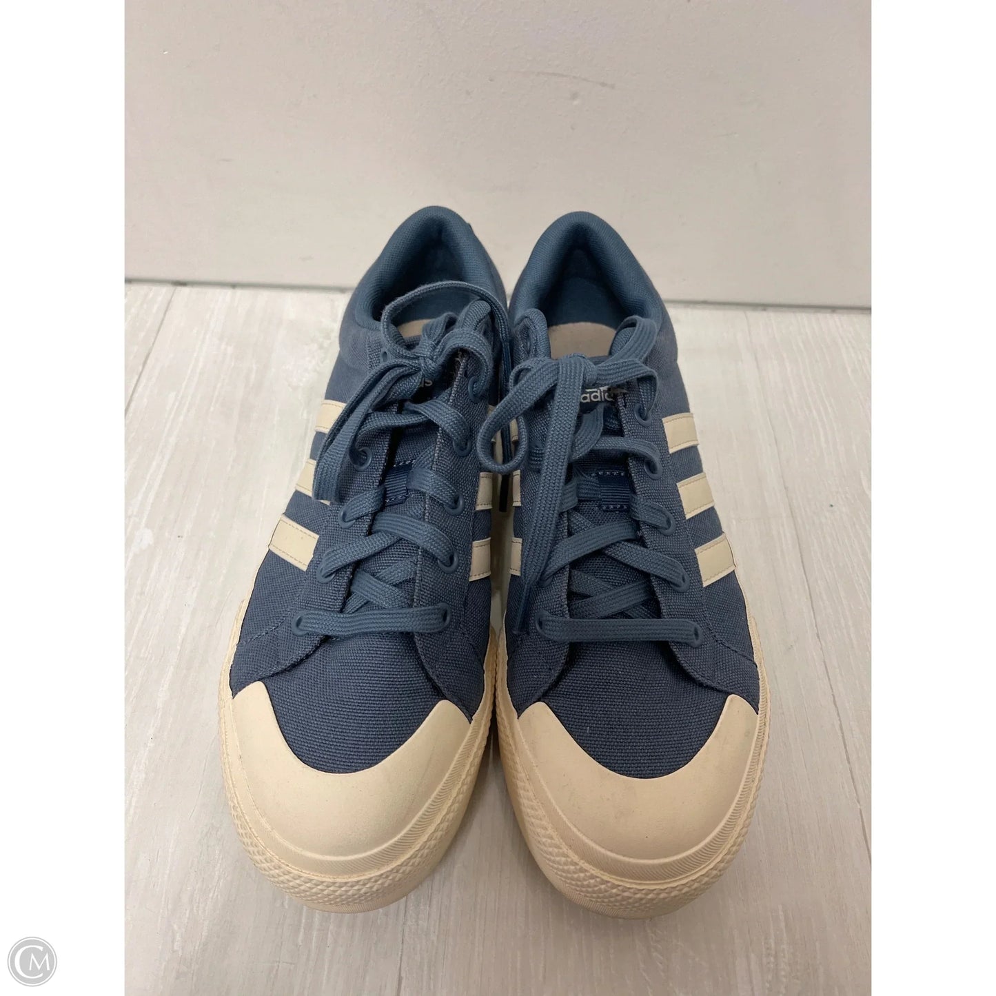 Shoes Sneakers By Adidas In Blue & Cream, Size: 9.5