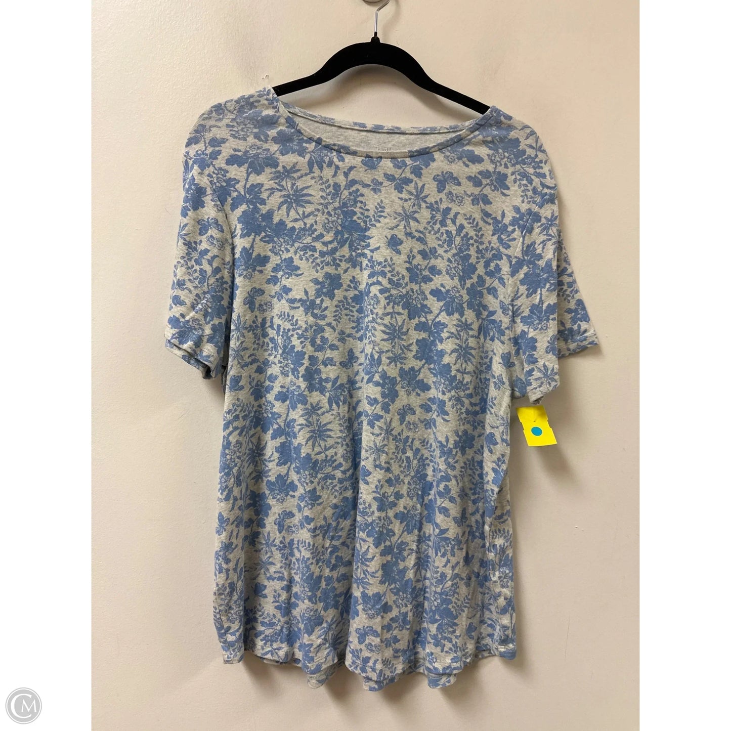 Top Short Sleeve By J. Jill In Blue, Size: 2x