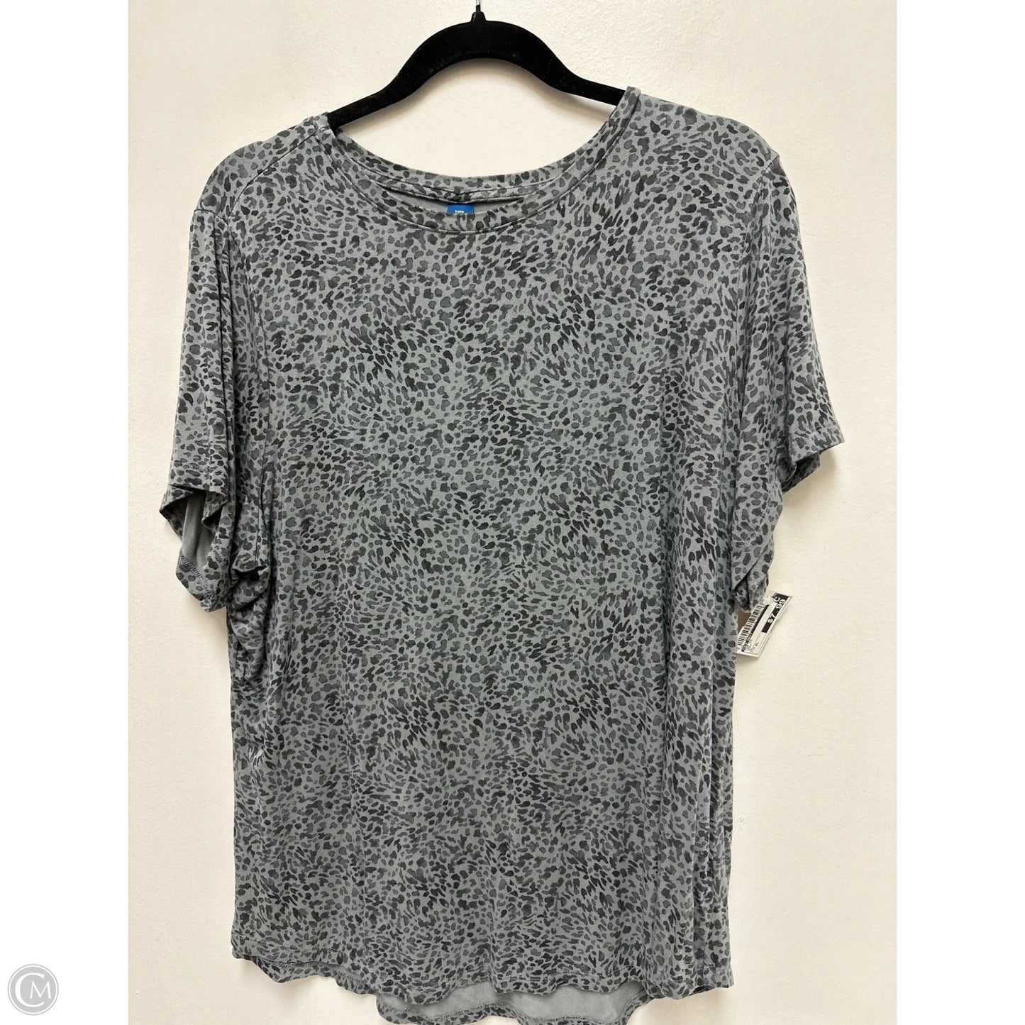 Top Short Sleeve By Old Navy In Grey, Size: Xl