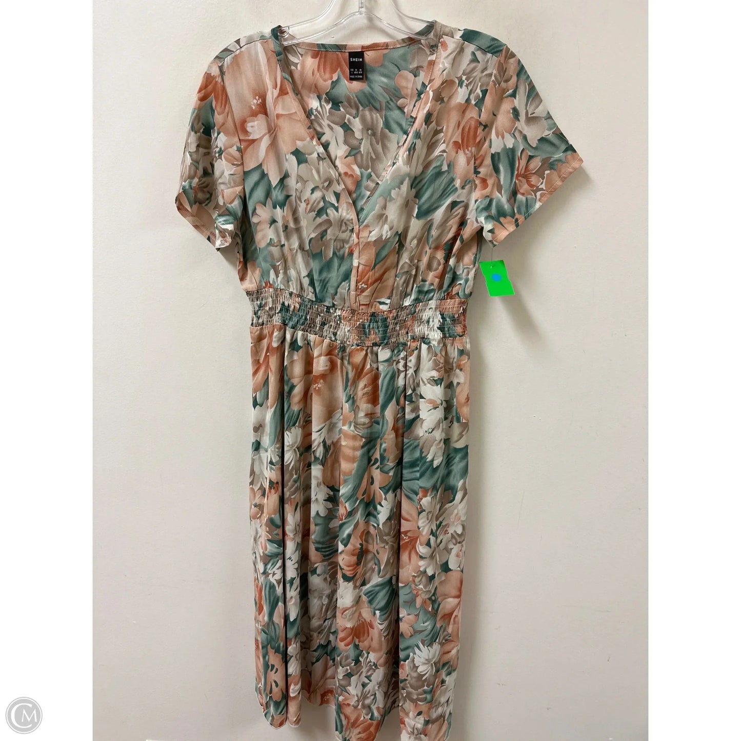 Dress Casual Midi By Shein In Floral Print, Size: L