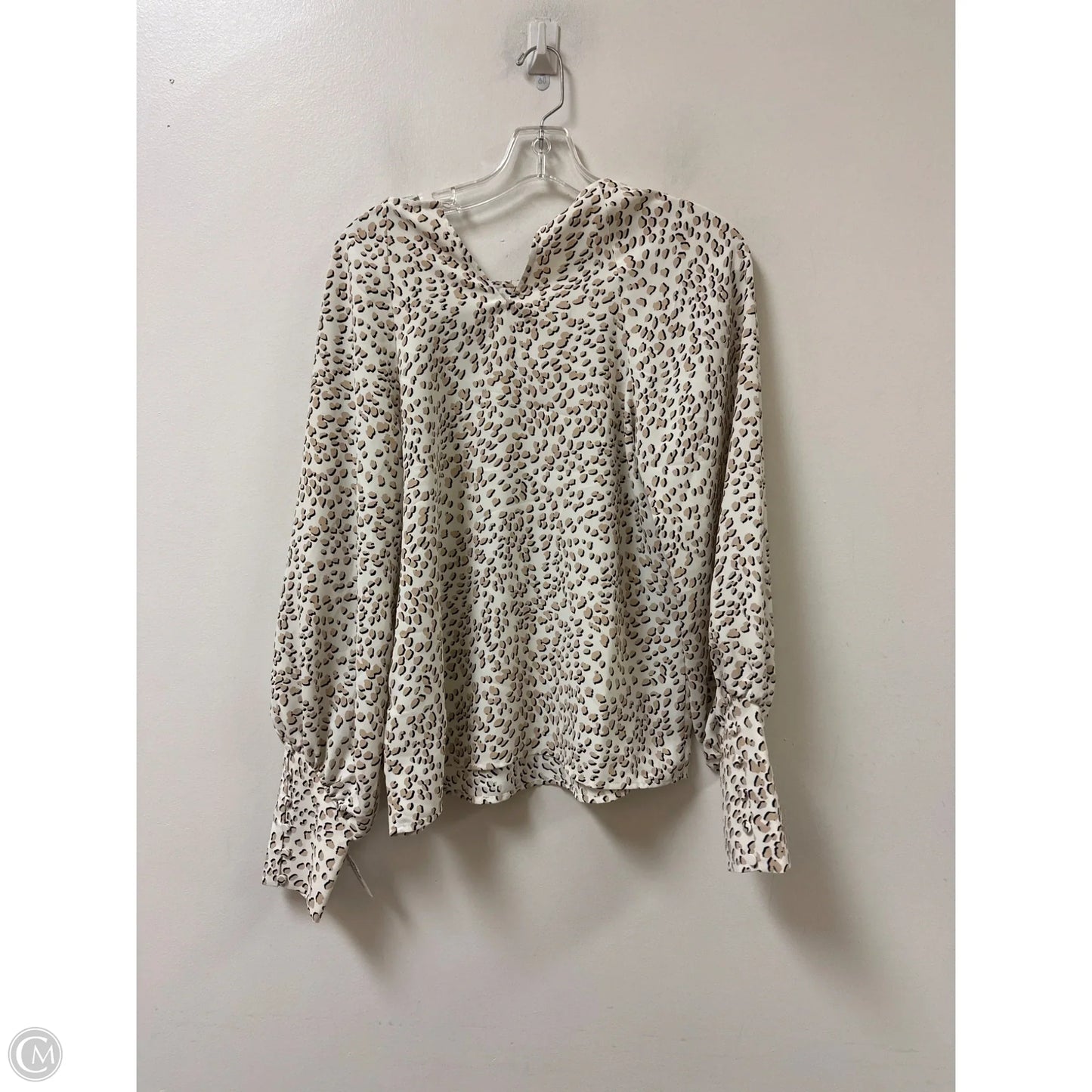 Top Long Sleeve By Express In Animal Print, Size: S