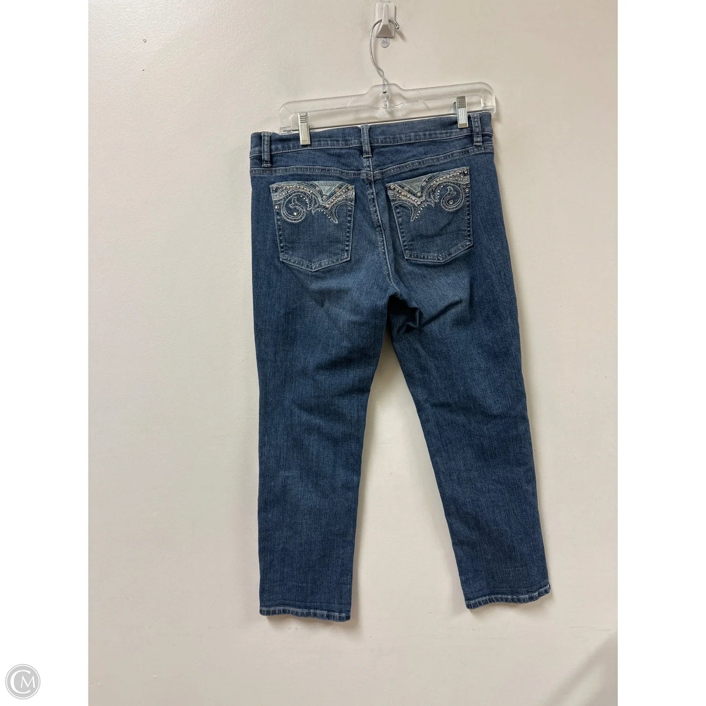 Jeans Straight By White House Black Market In Blue Denim, Size: 6