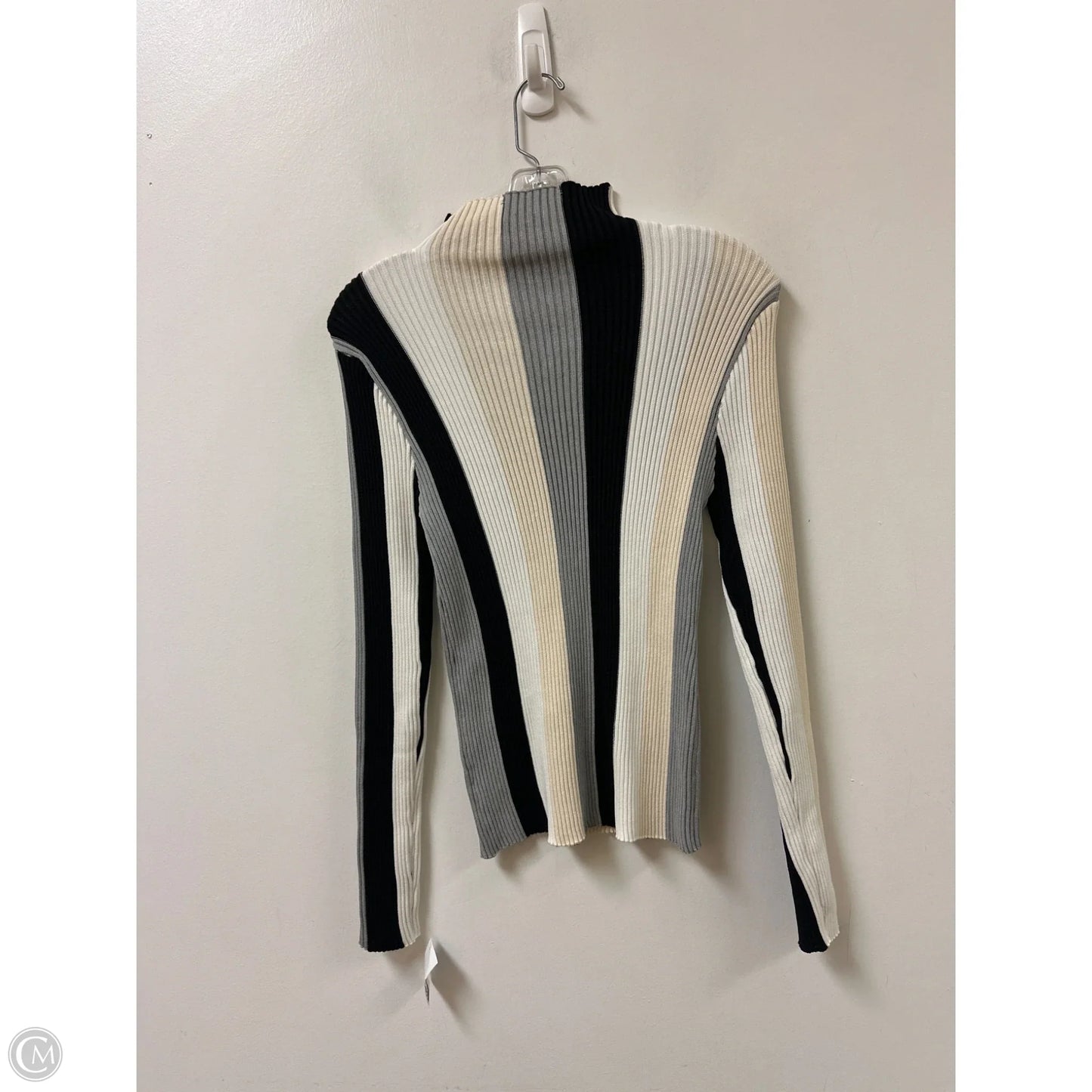 Top Long Sleeve By Shein In Striped Pattern, Size: S