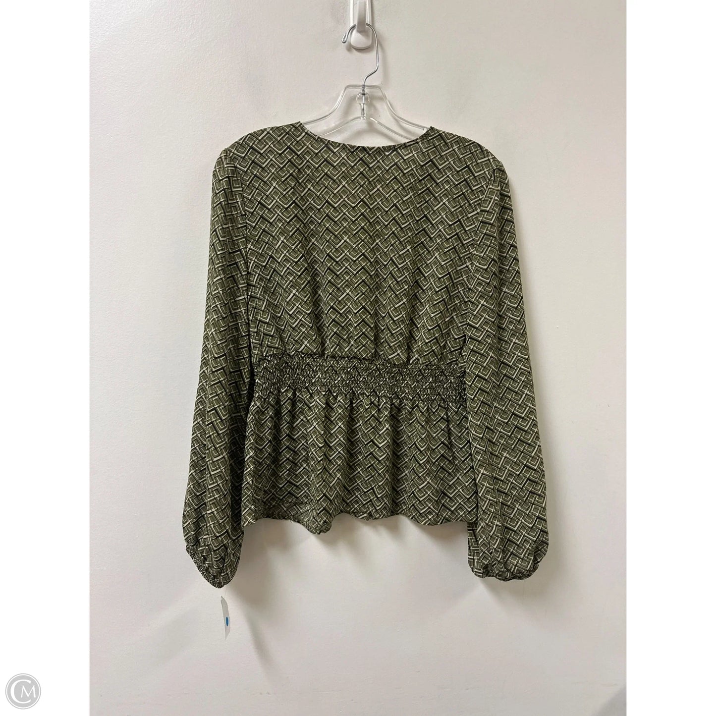 Blouse Long Sleeve By Sara Michelle In Green, Size: S