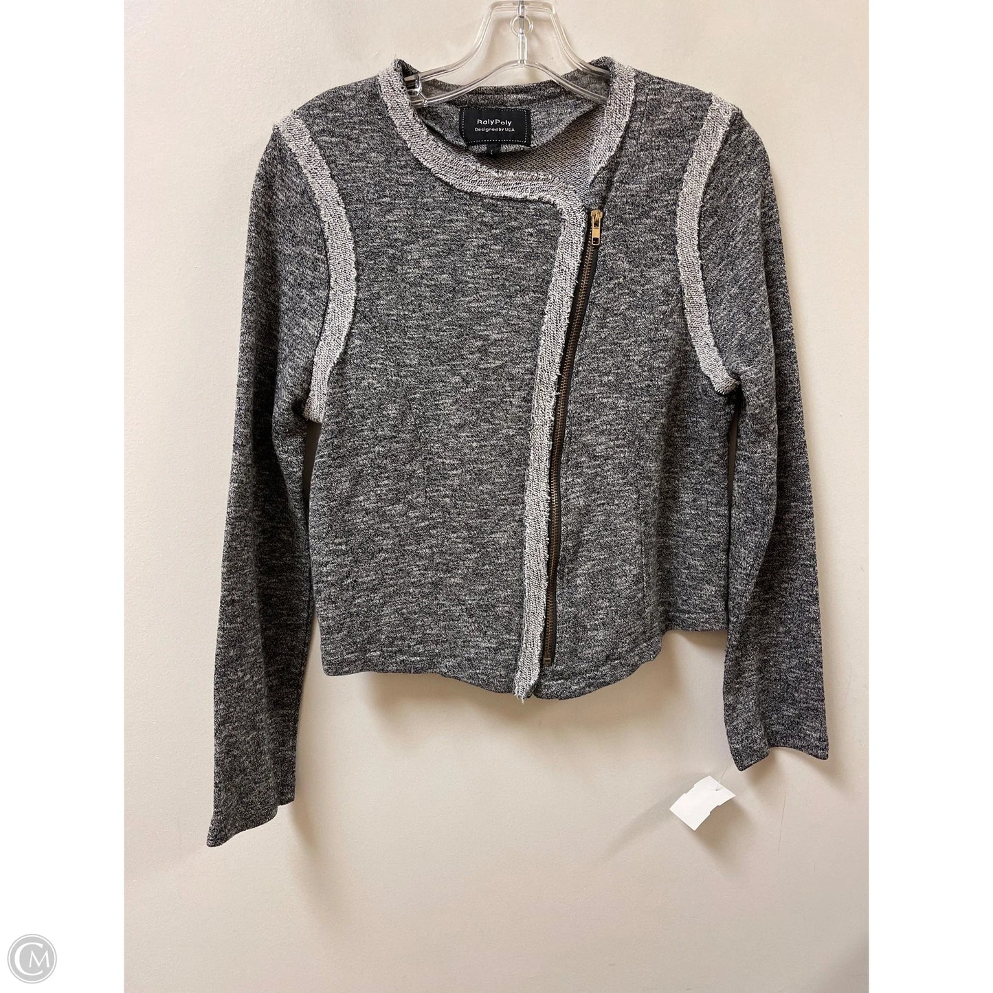 Top Long Sleeve By Clothes Mentor In Grey, Size: L