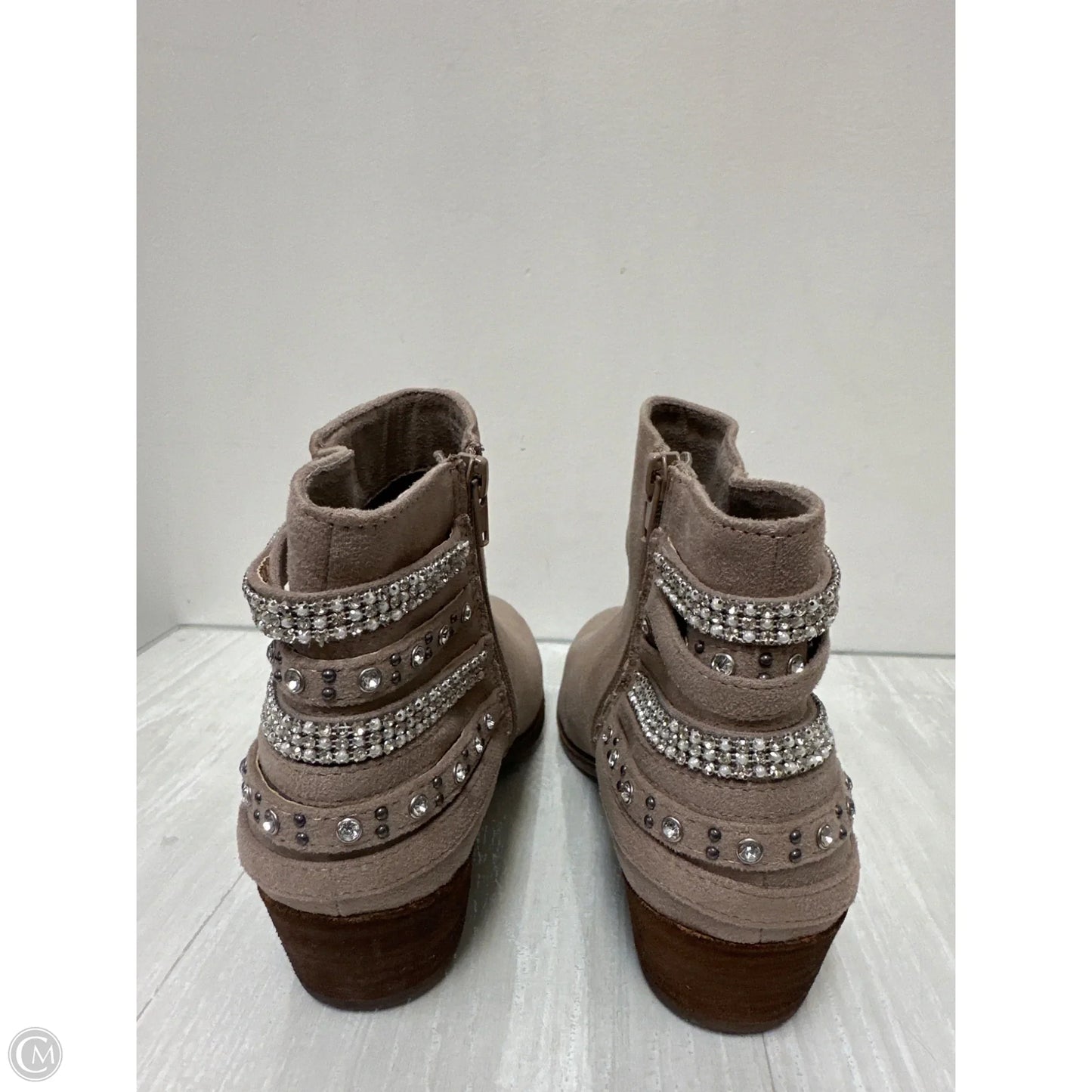 Boots Ankle Heels By Not Rated In Tan, Size: 8