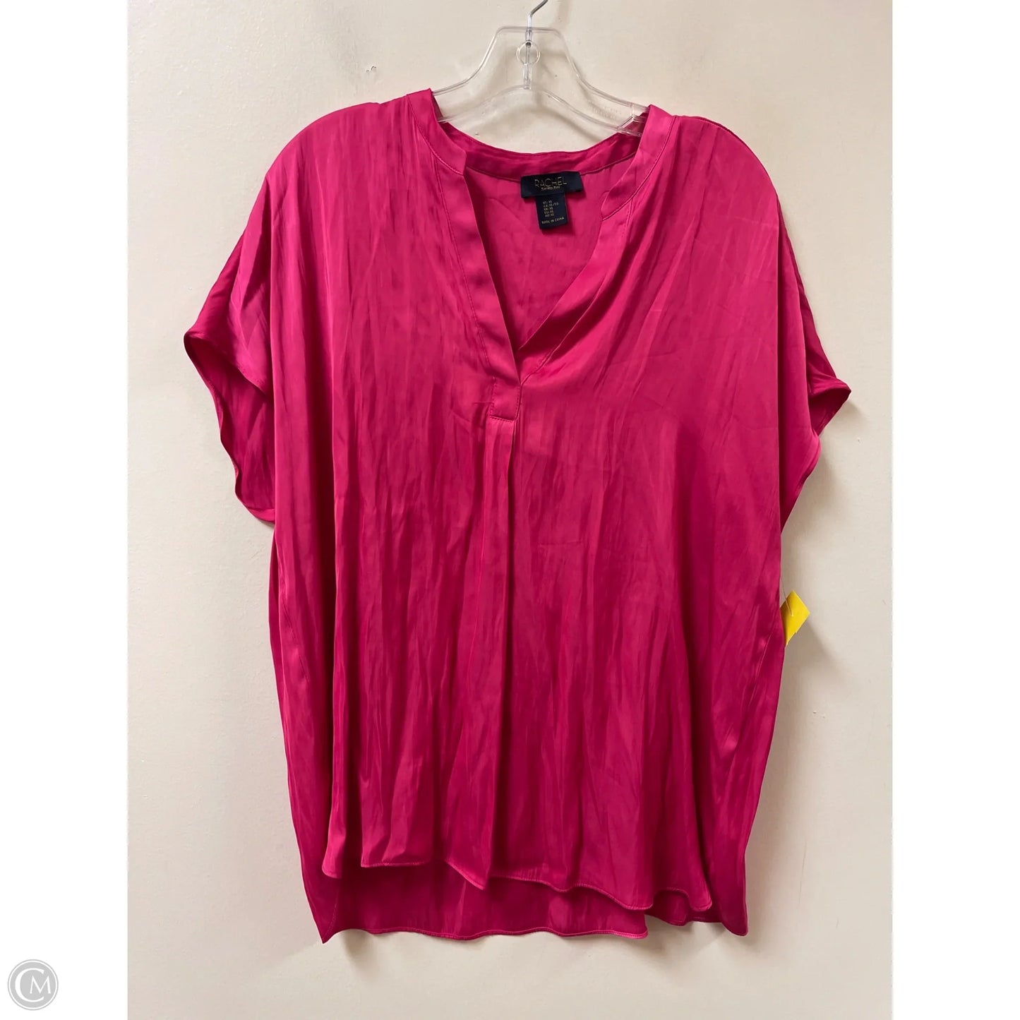Top Short Sleeve By Rachel Roy In Pink, Size: Xl