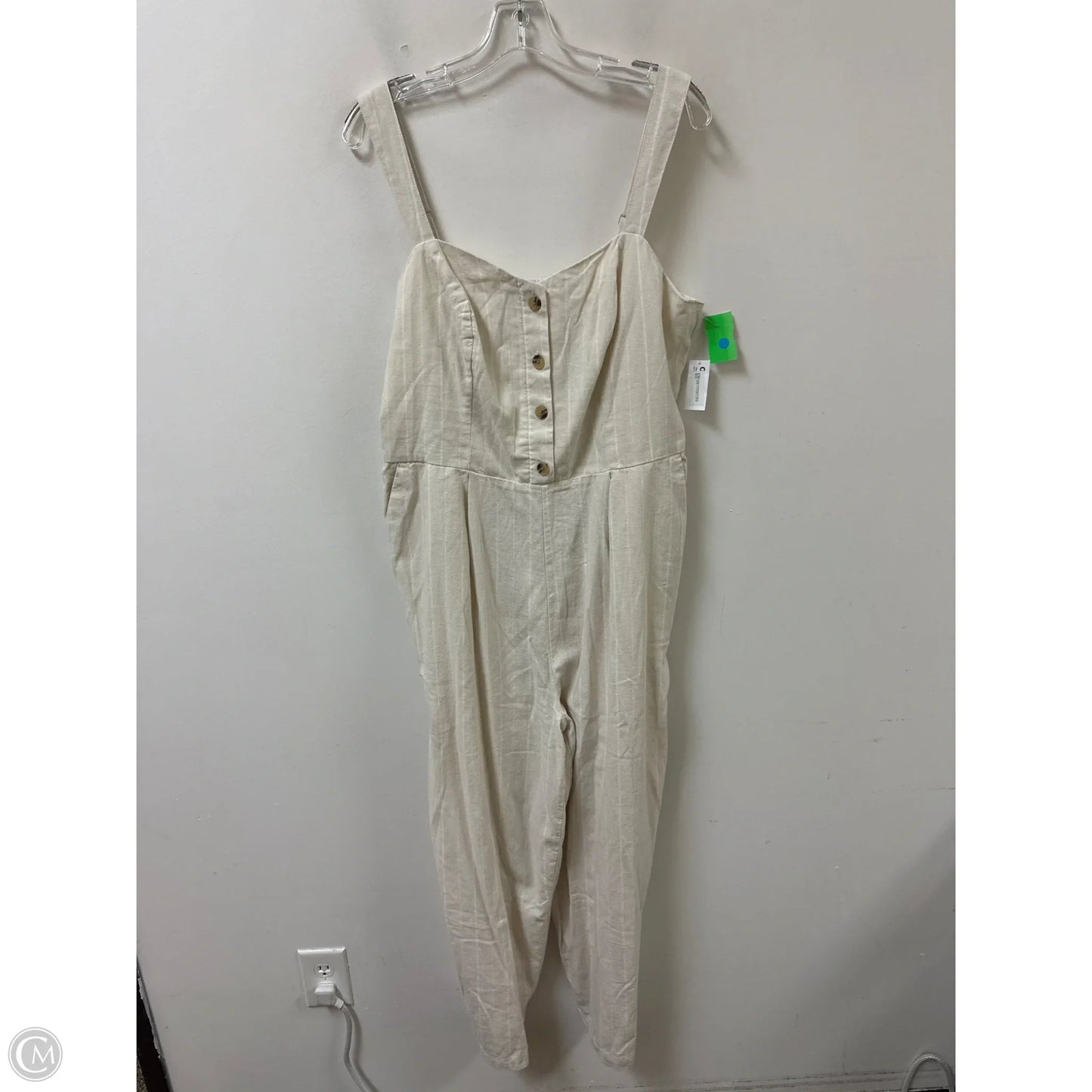 Jumpsuit By Old Navy In Cream, Size: Xl