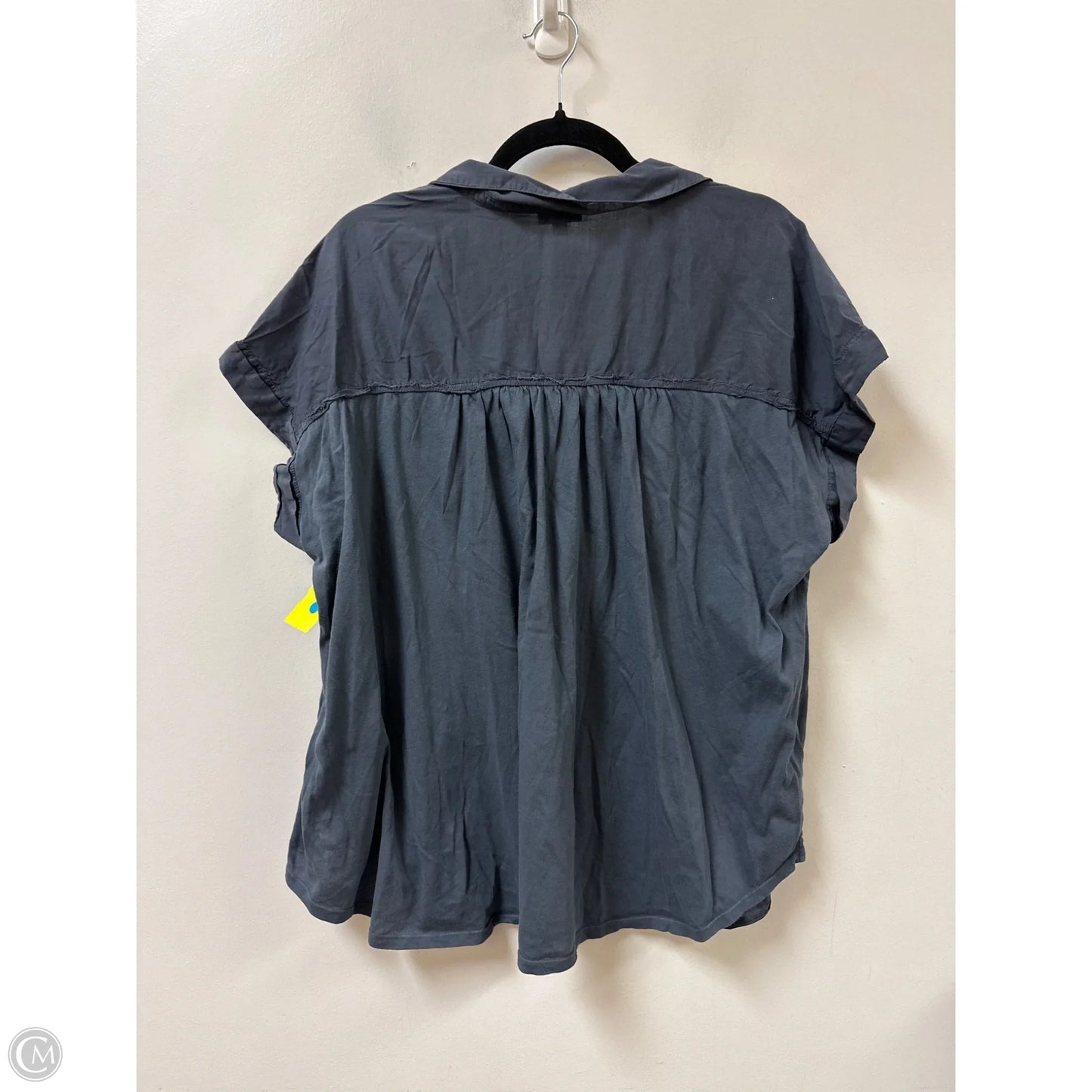 Blouse Short Sleeve By Splendid In Grey, Size: L