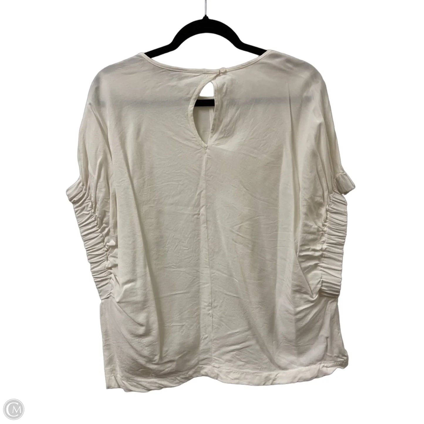 Top Short Sleeve By Zara In White, Size: Xl