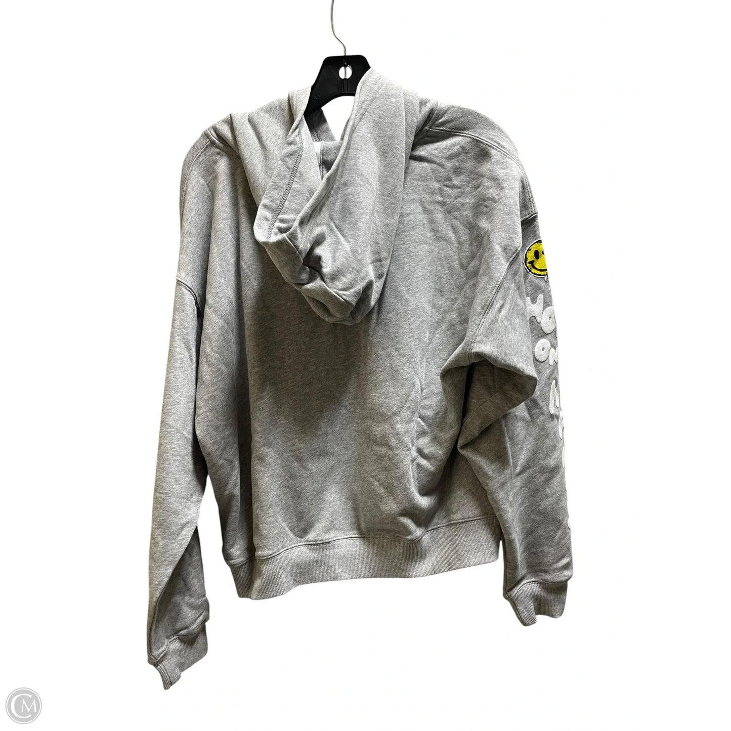 Athletic Jacket By Fabletics In Grey, Size: L