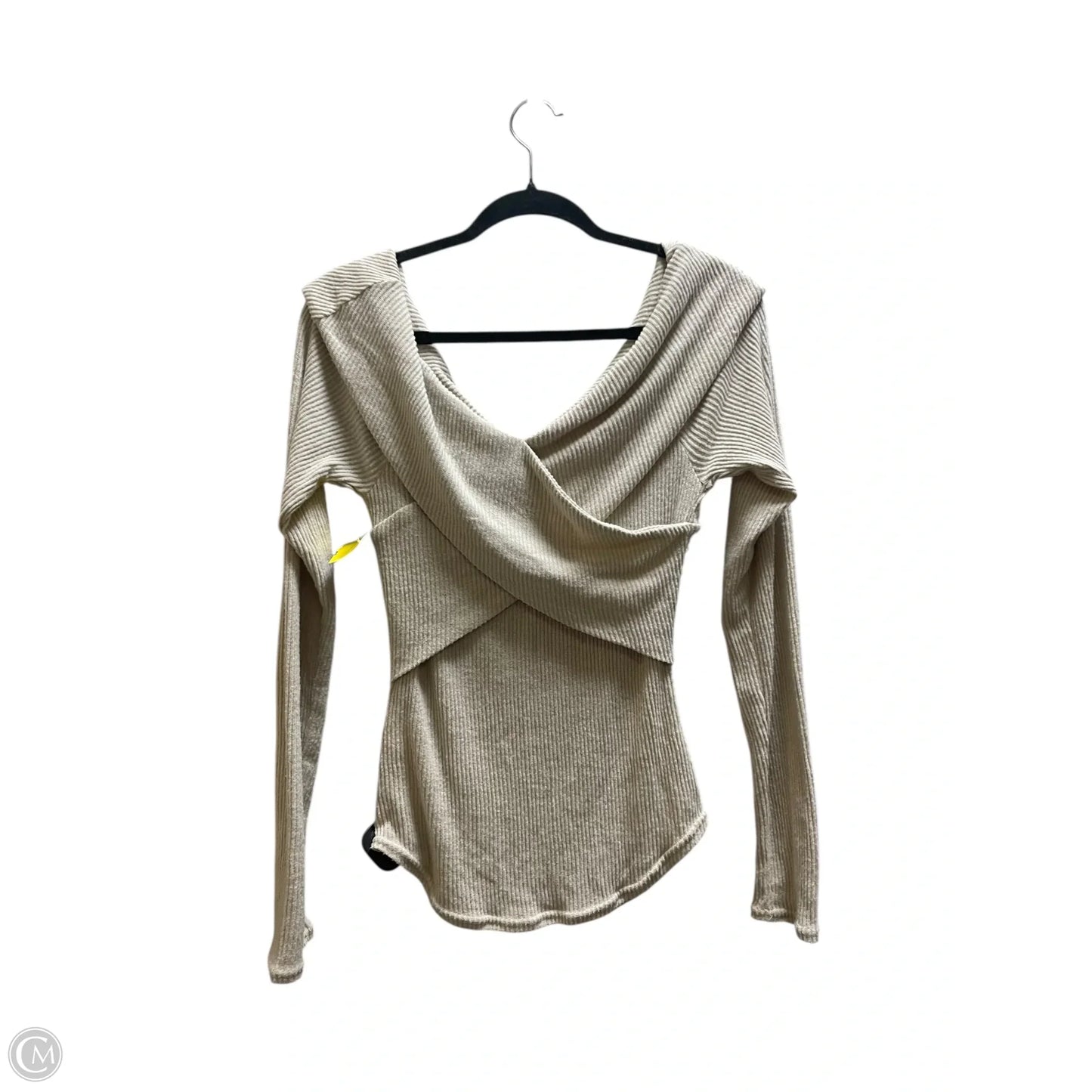 Top Long Sleeve By Free People In Tan, Size: M